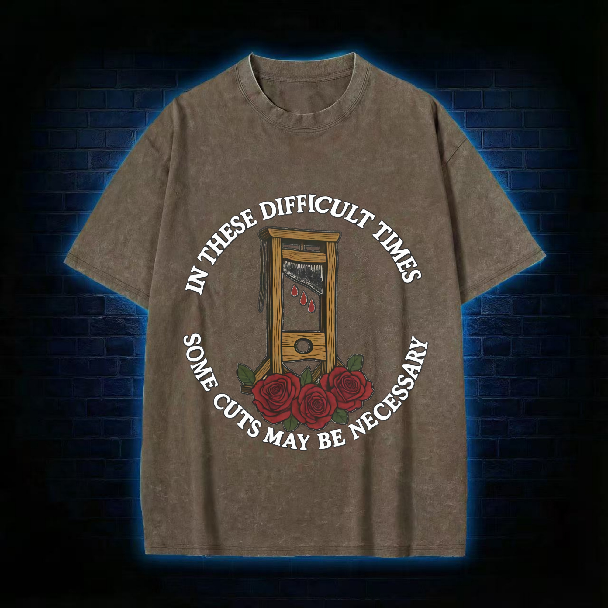 Some Cuts May Be Necessary Washed T-shirt