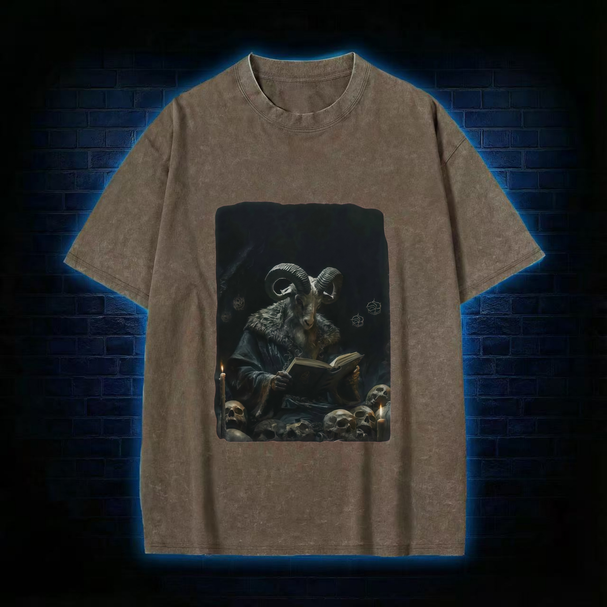 The Goat Devil Reading Washed T-shirt