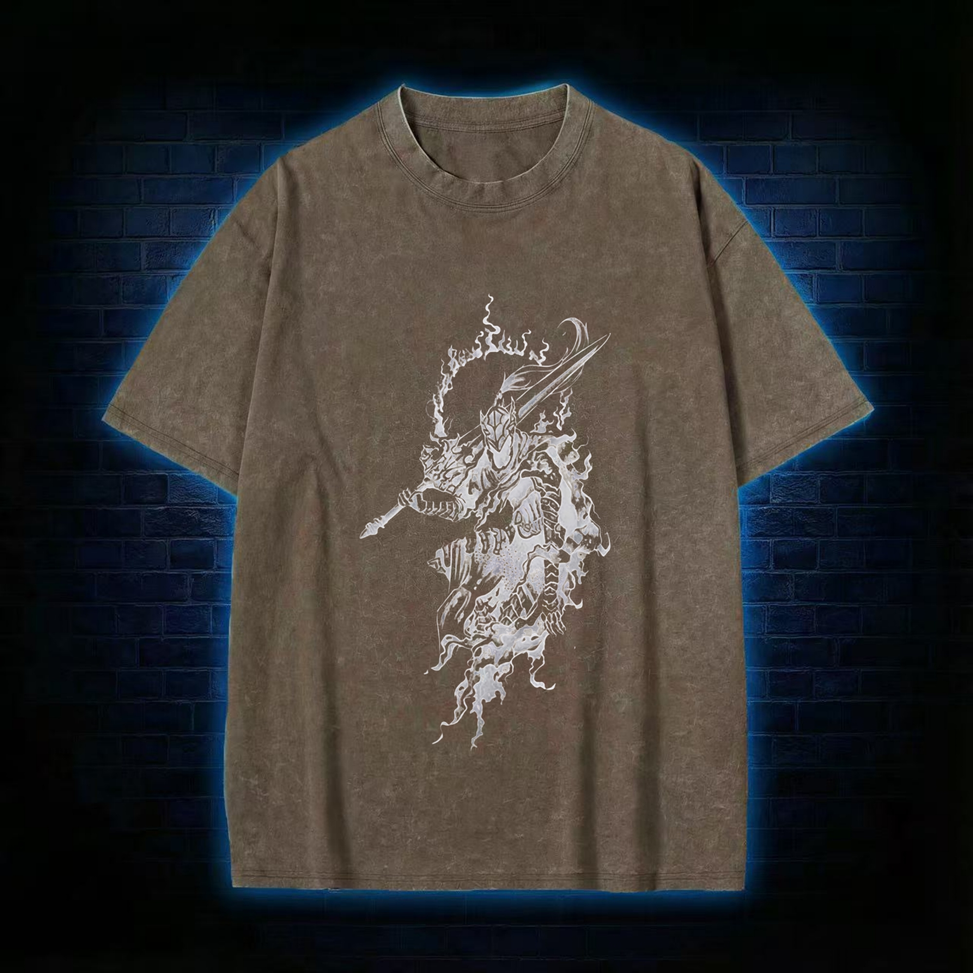 Retro Into The Abyss Washed T-shirt