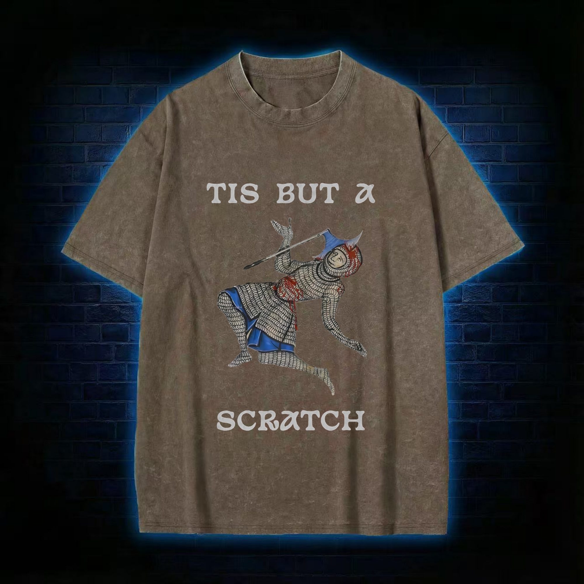 Tis but a Scratch Washed T-shirt