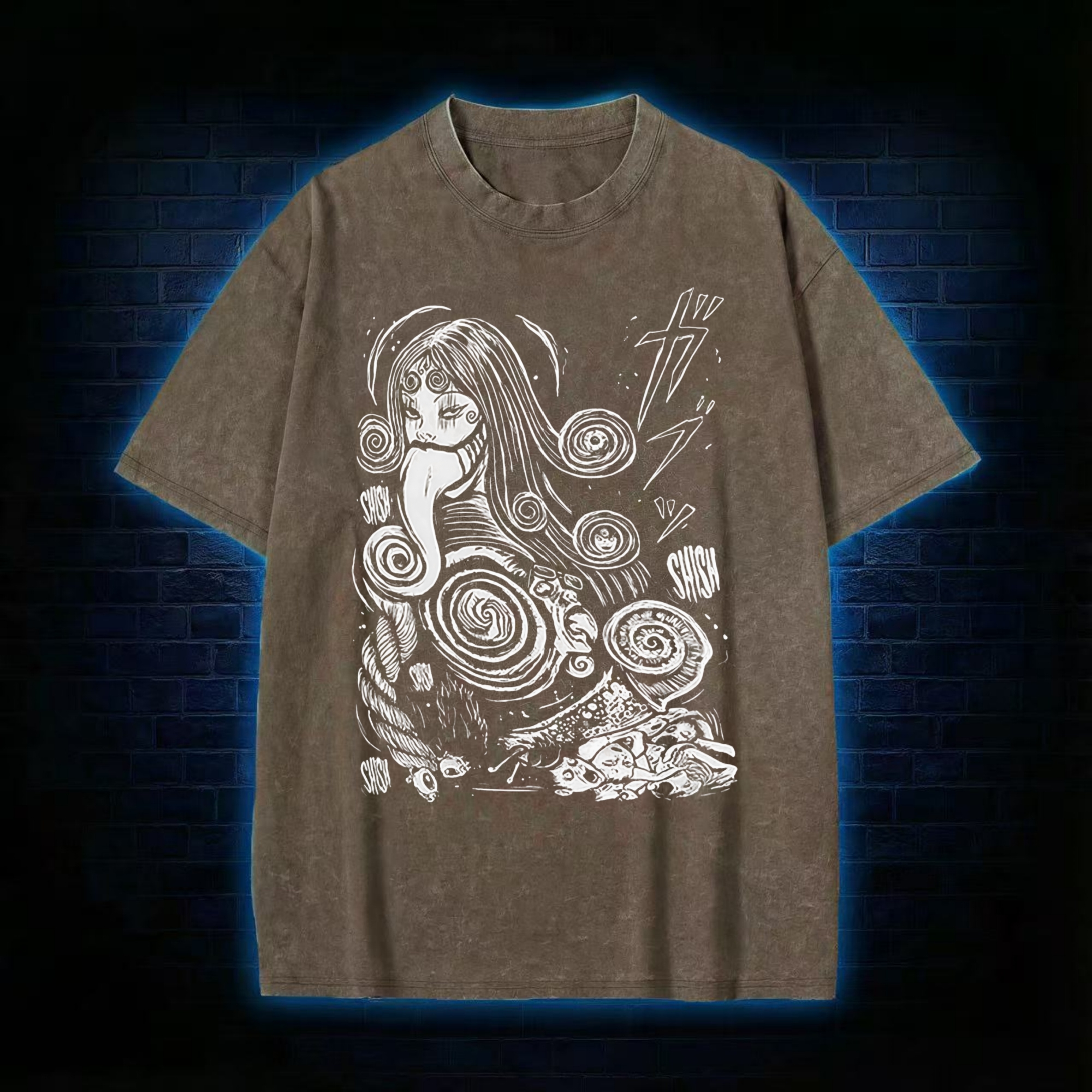 Spiral Girl Washed T-shirt