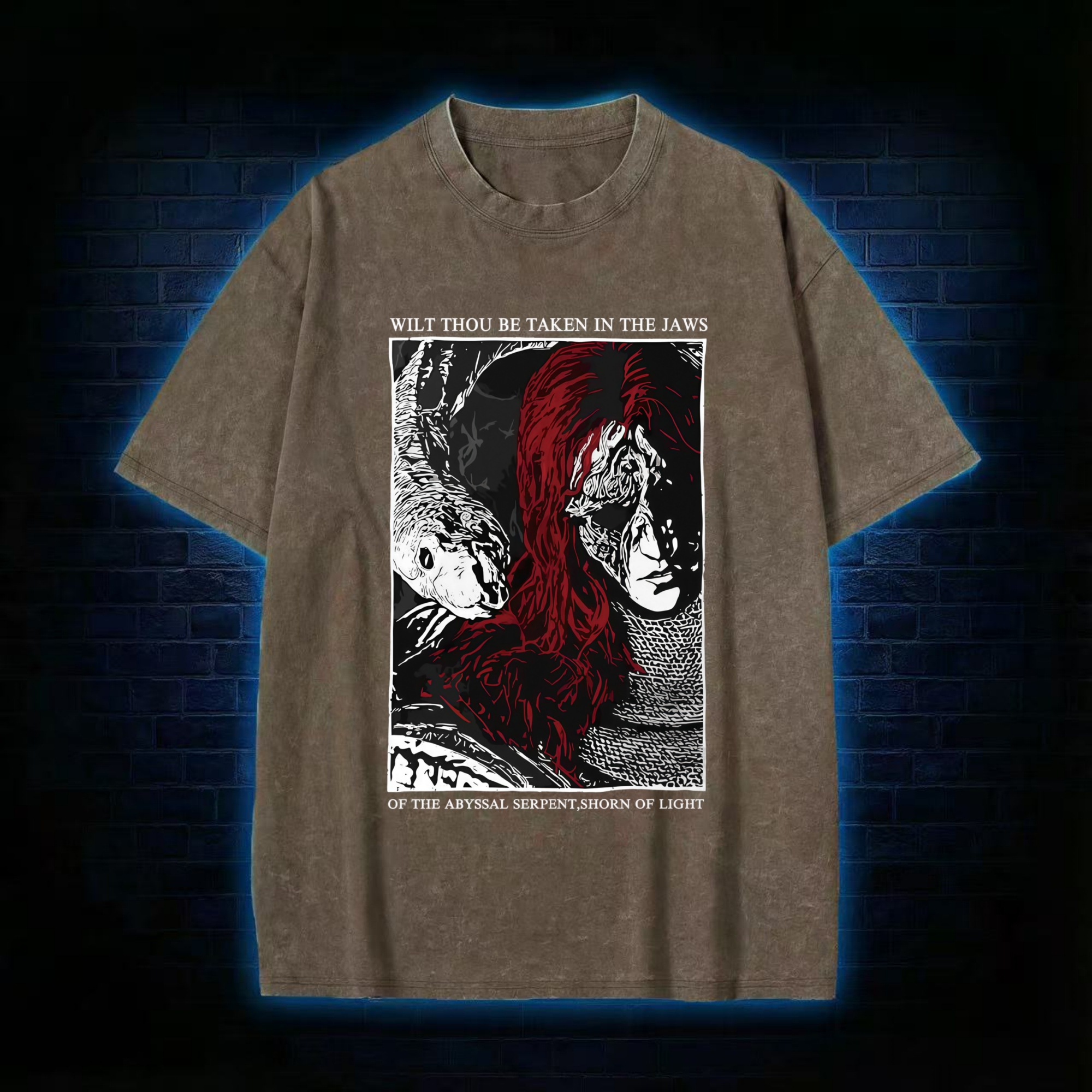 The Abyssal Serpen Washed T-shirt