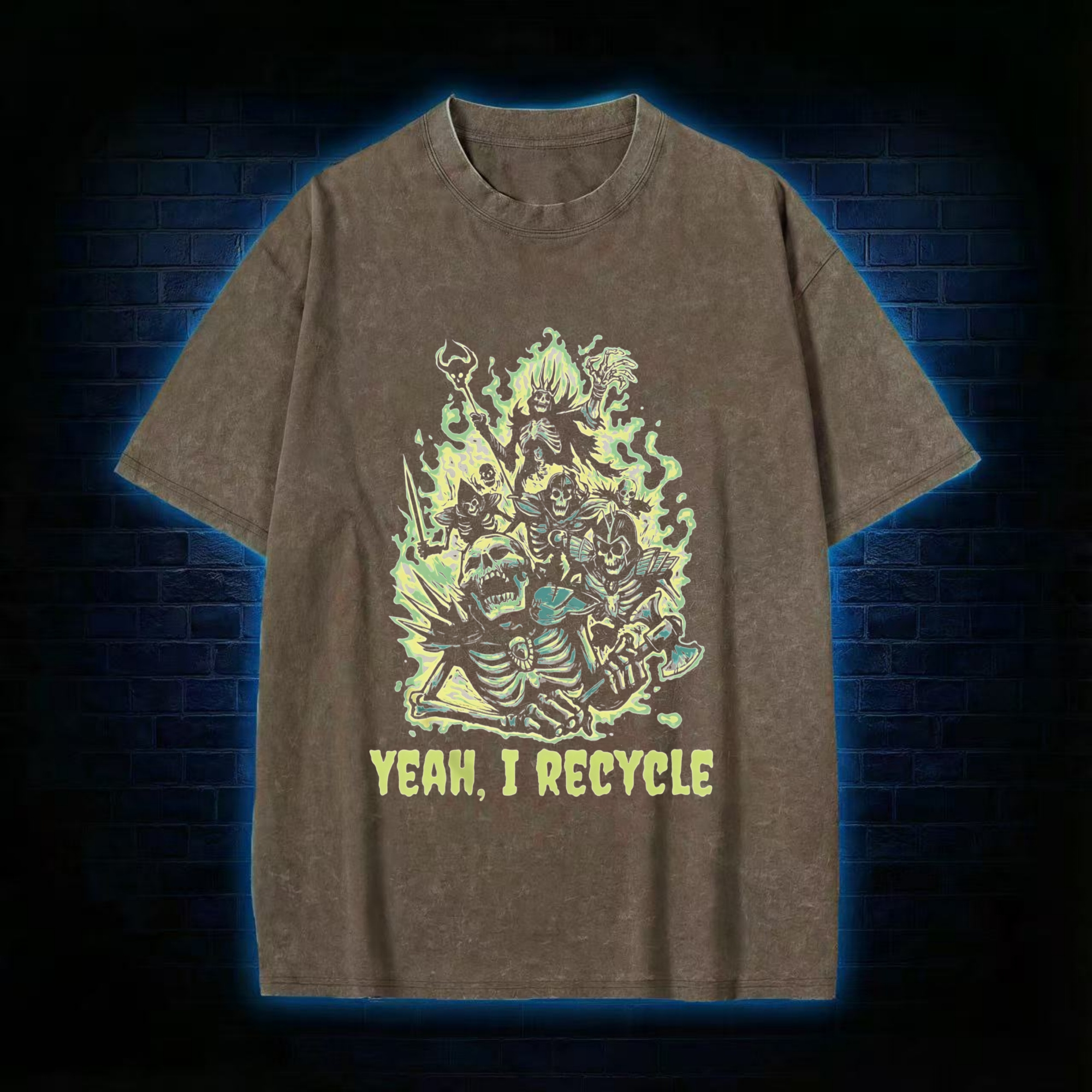 Yeah, I Recycle Washed T-shirt