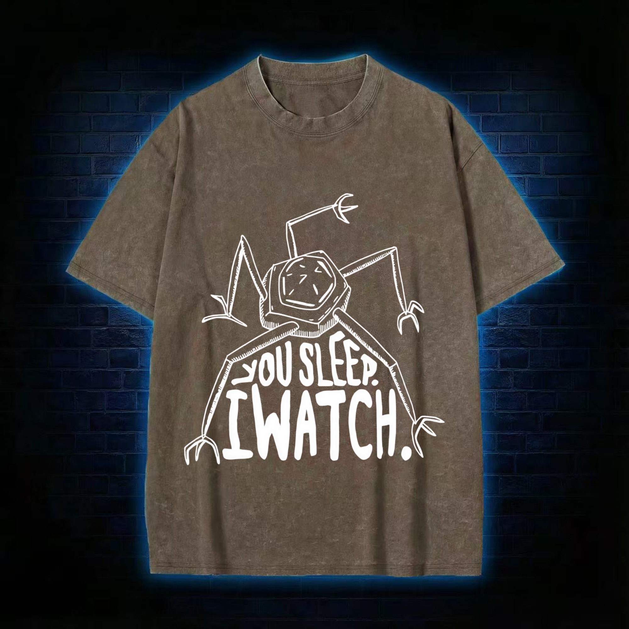 You Sleep I Watch Washed T-shirt