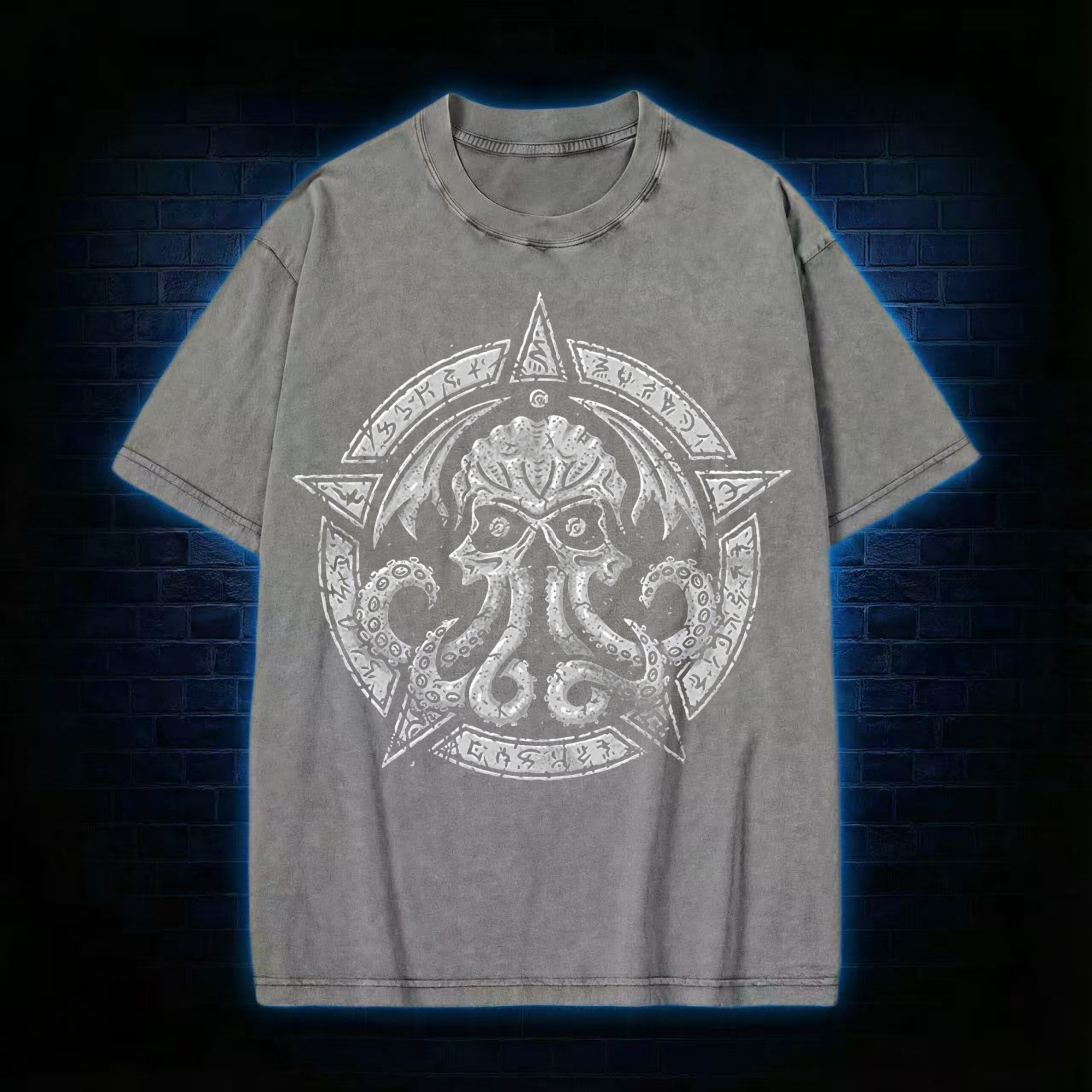 Cthulhu Fhtagn Vintage Washed T-shirt