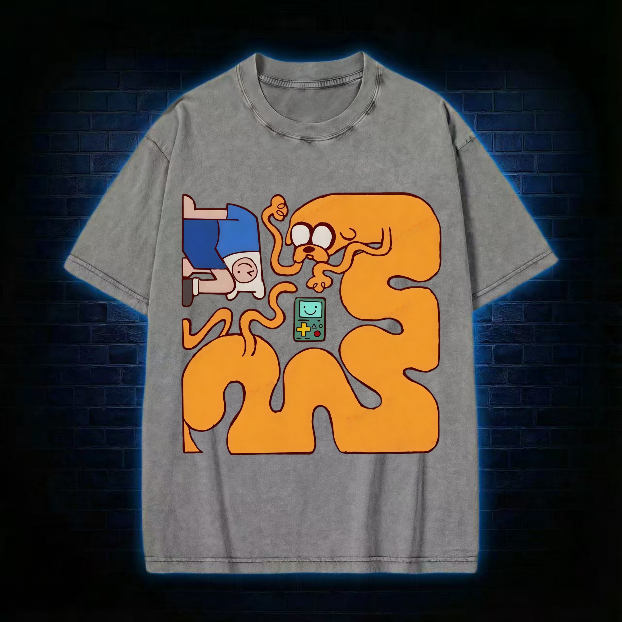 Adventure Time Friends Washed T-shirt