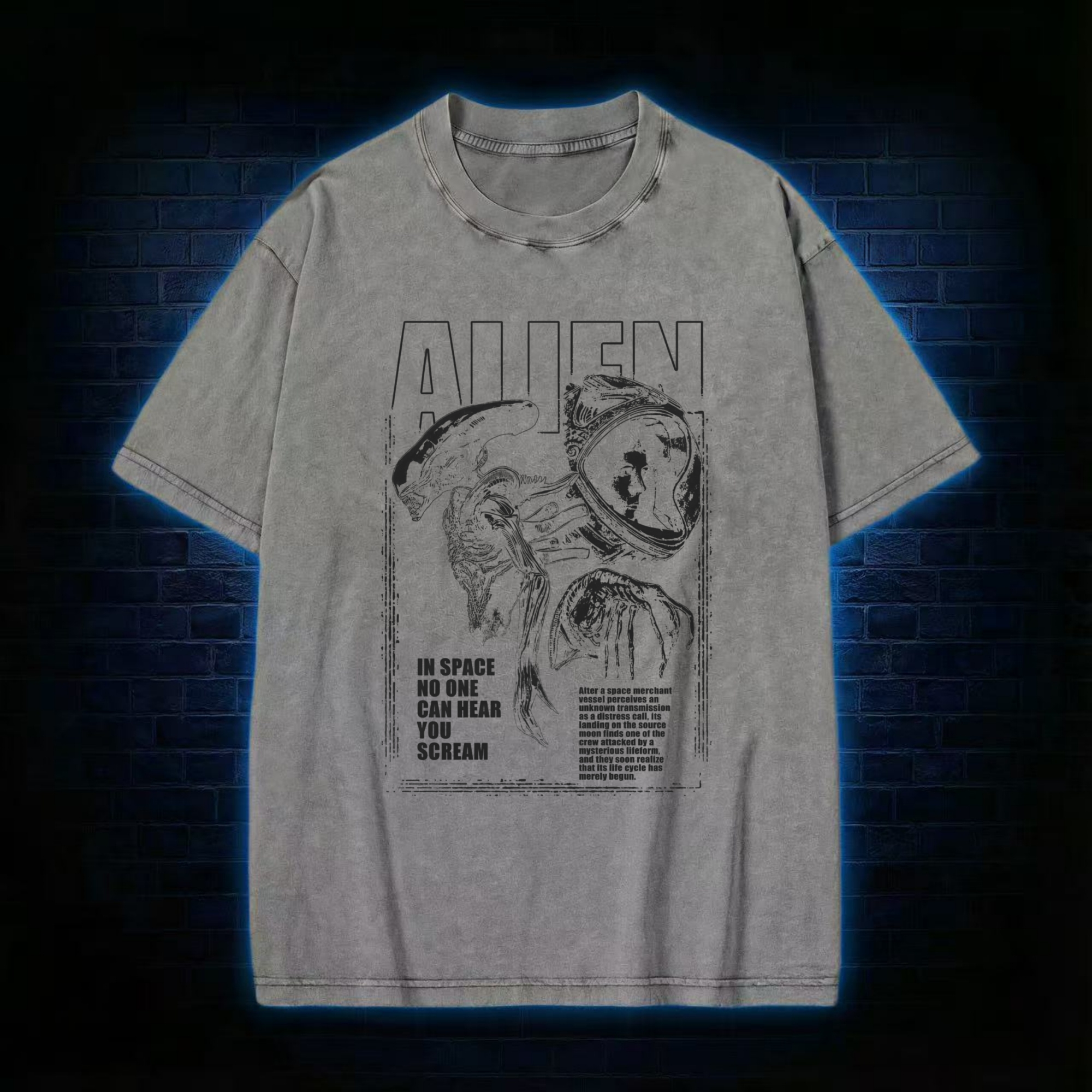 Alien Space Washed T-shirt