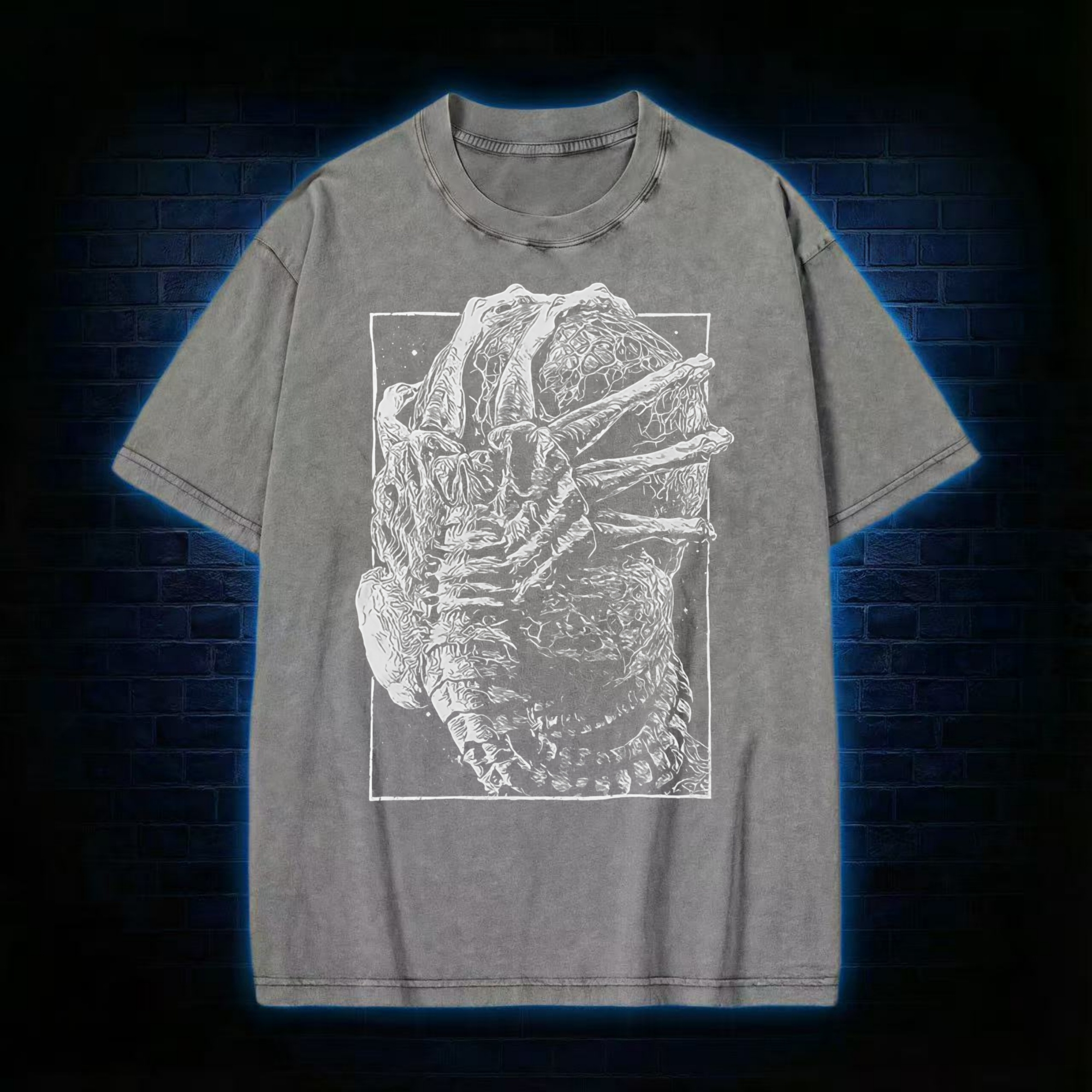 Alien Delivery Guy Washed T-shirt