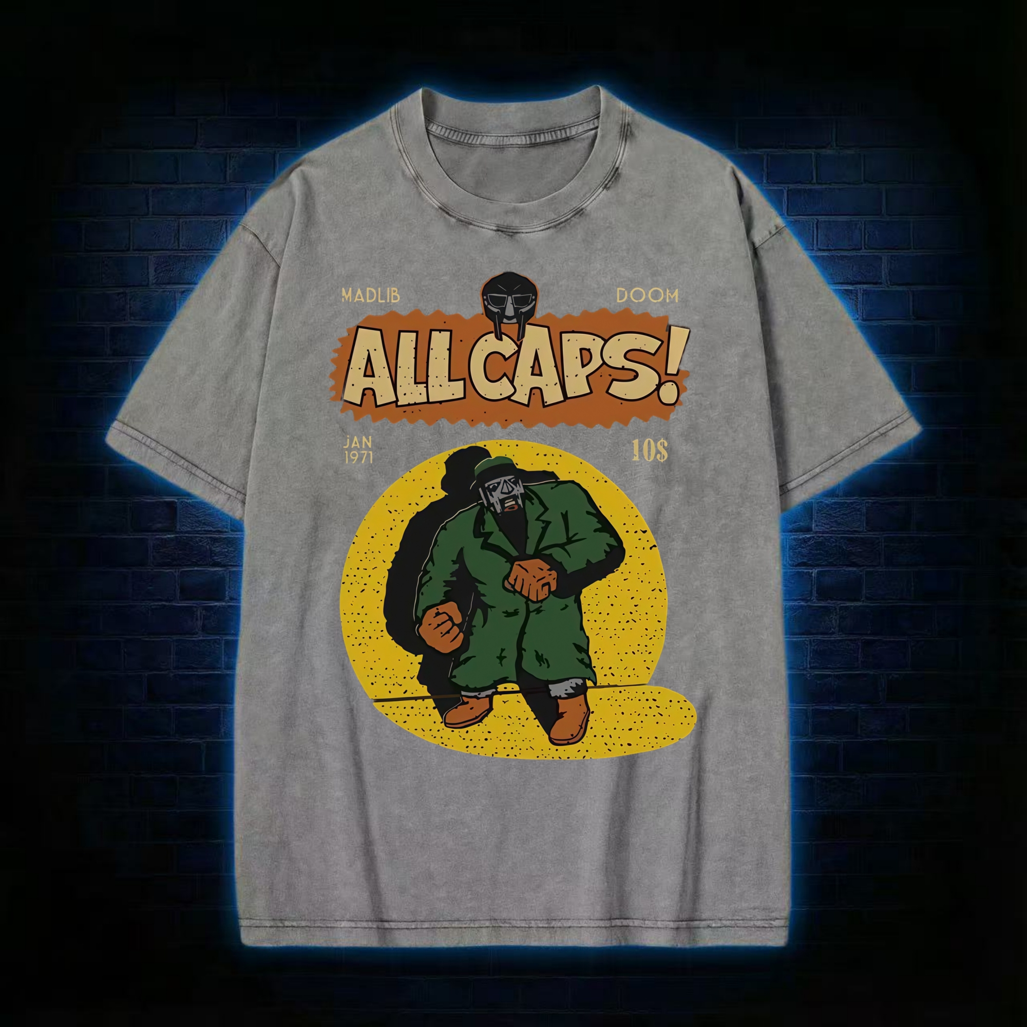 All Caps Vintage Washed T-shirt