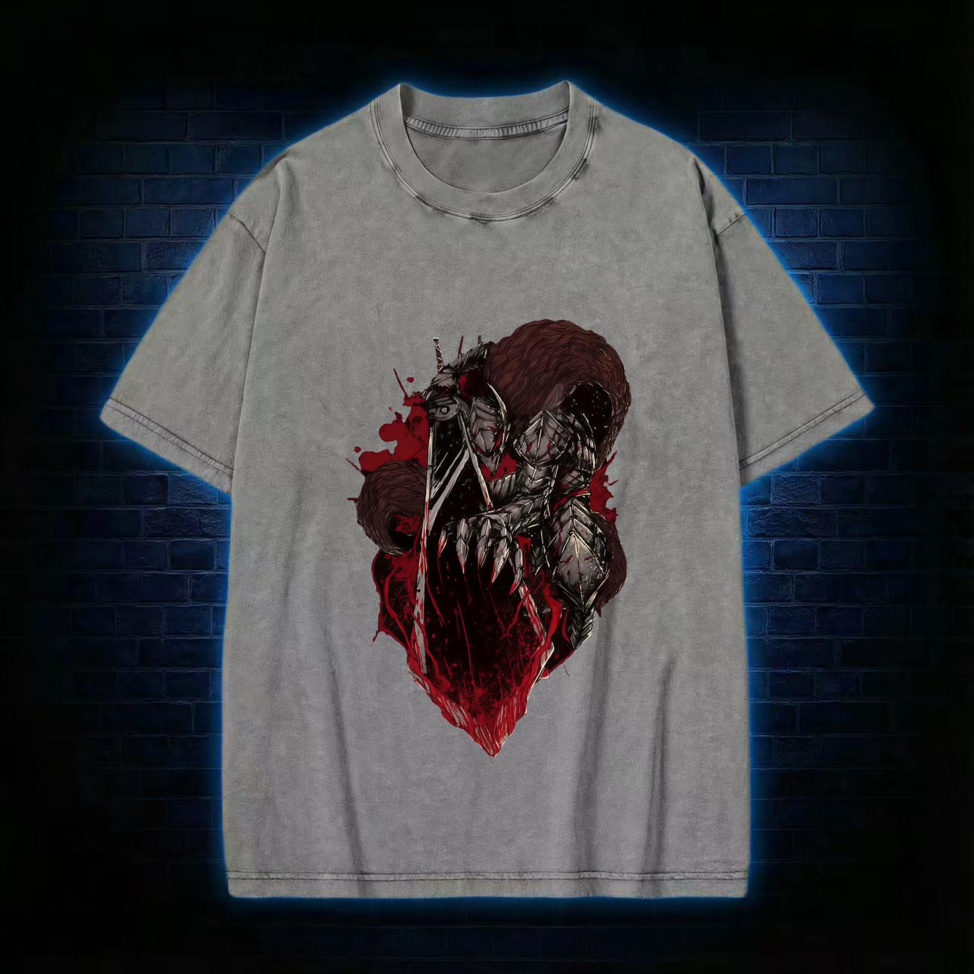 Black Swordsman Washed T-shirt