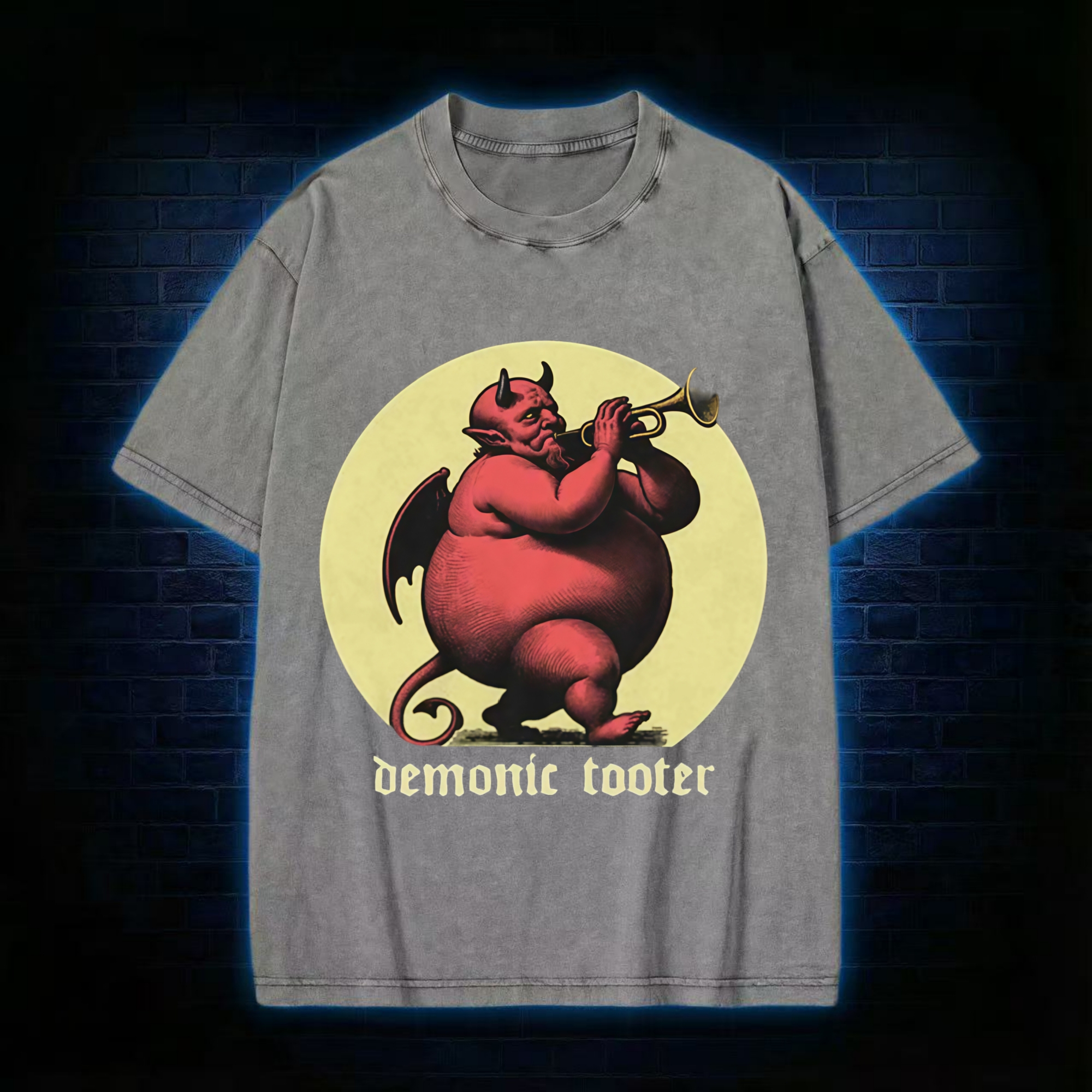 Demonic Tooter Washed T-shirt