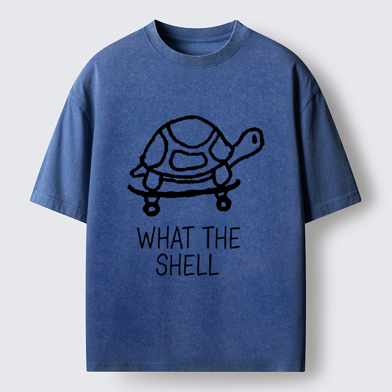  Funny Turtle Washed T-Shirt