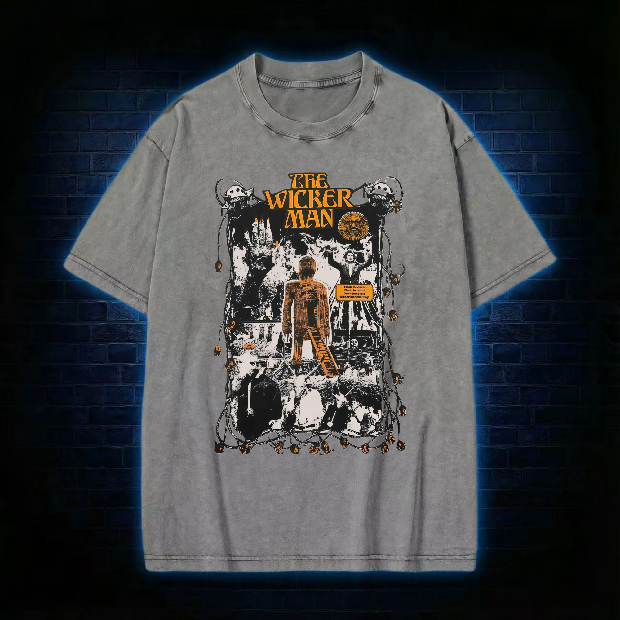 Flesh to Touch Flesh to Burn Washed T-shirt