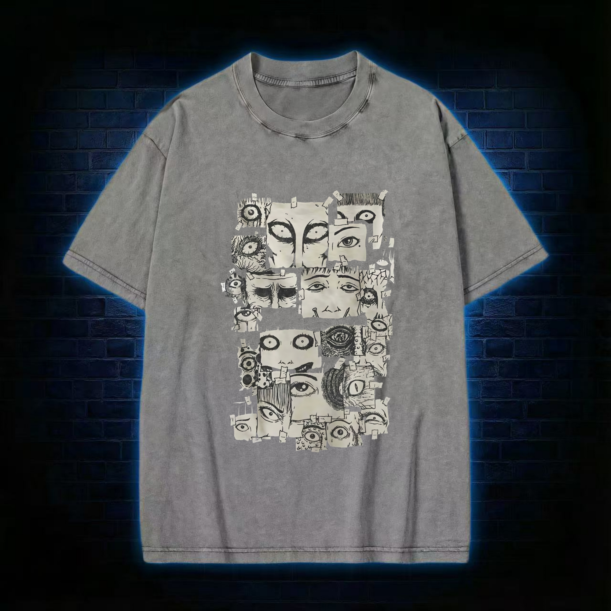 Eyes of Horrors Washed T-shirt