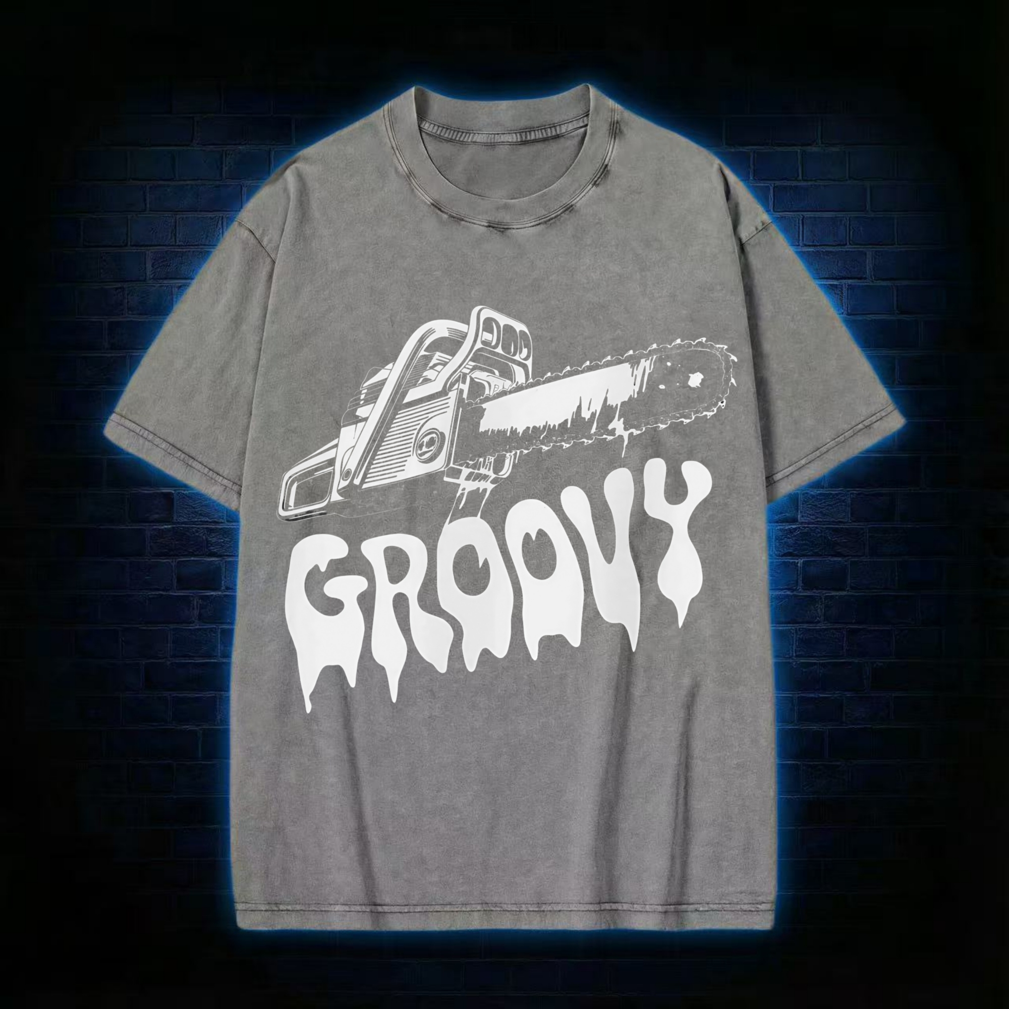 Groovy Chainsaw Washed T-shirt