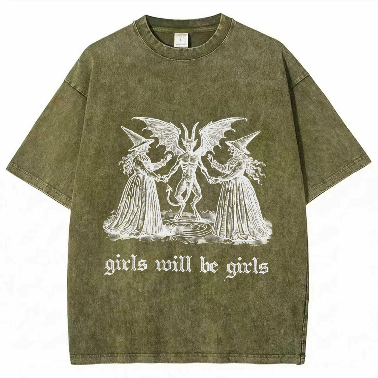 Girls Will Be Girls Washed T-shirt