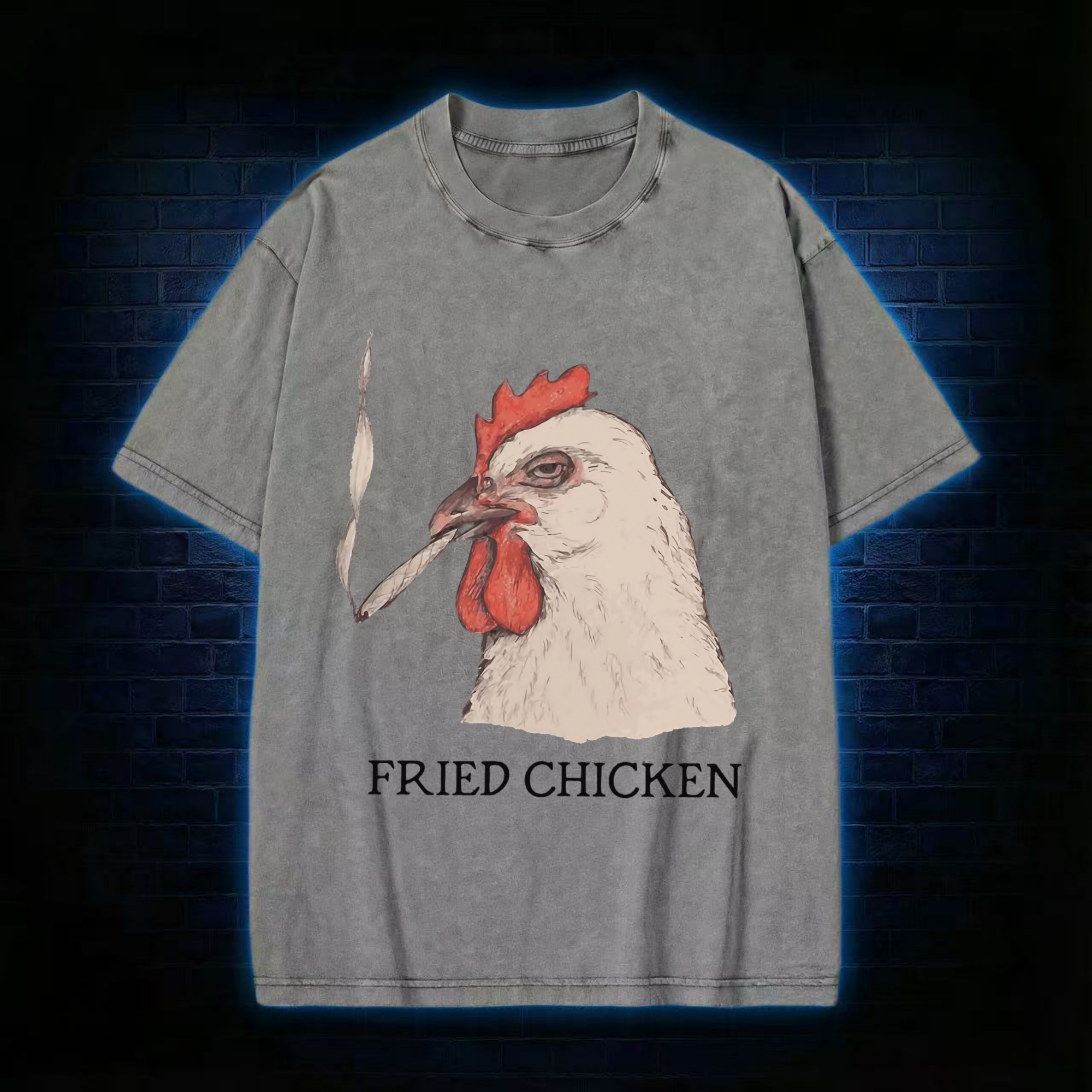 Fried Chicken Washed T-shirt
