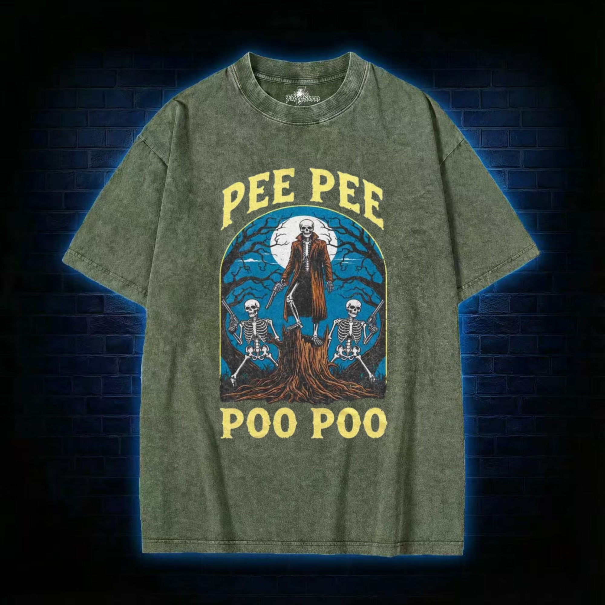 Pee Pee Poo Poo Washed T-shirt