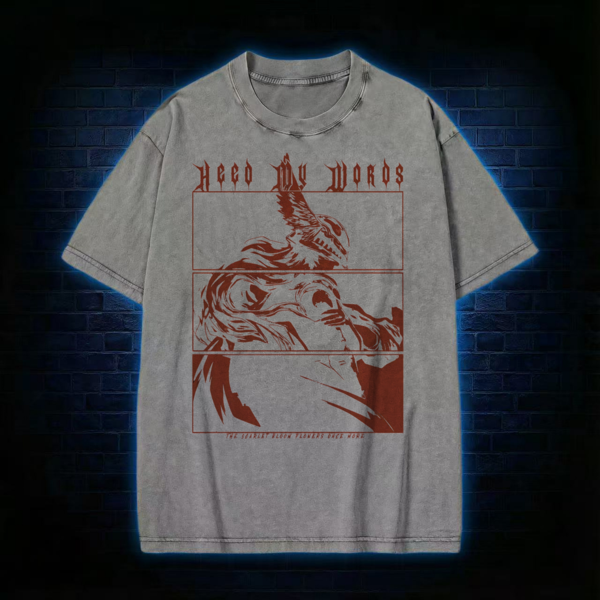 Heed my words Retro Washed T-shirt