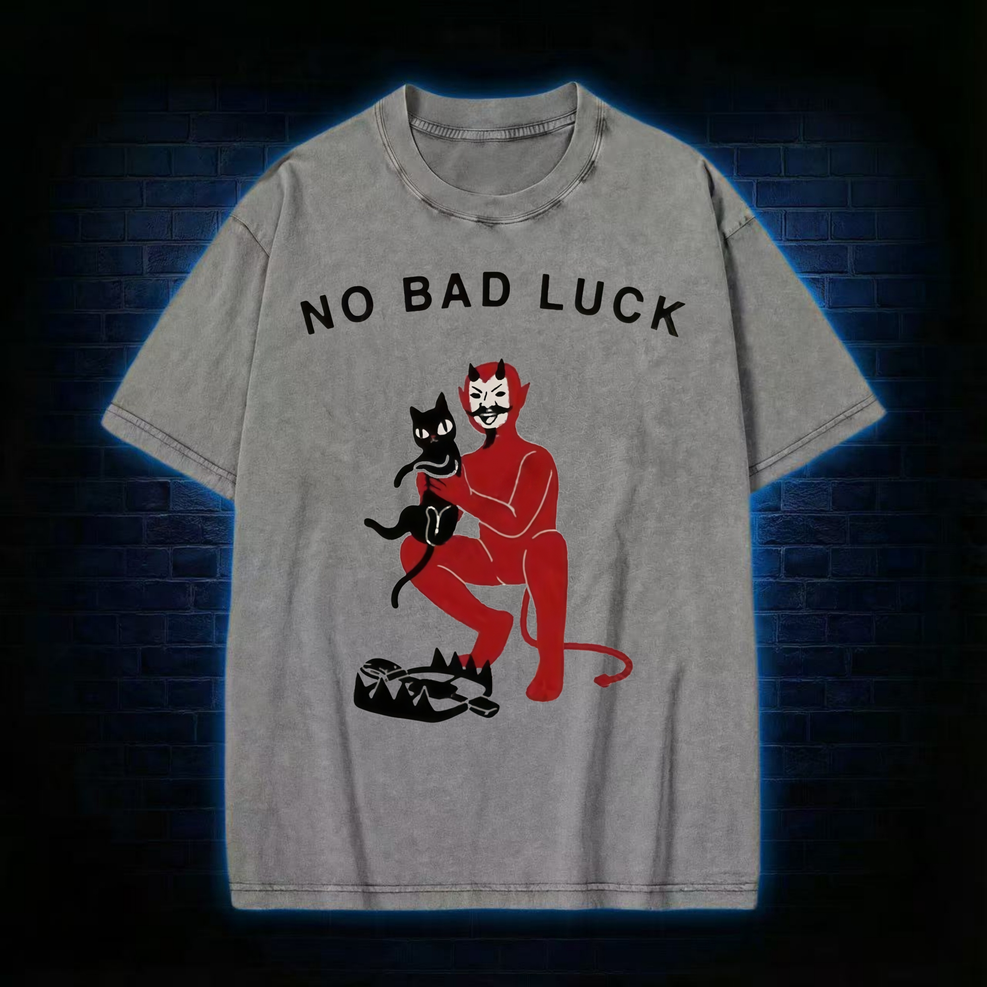 No Bad Luck Washed T-shirt