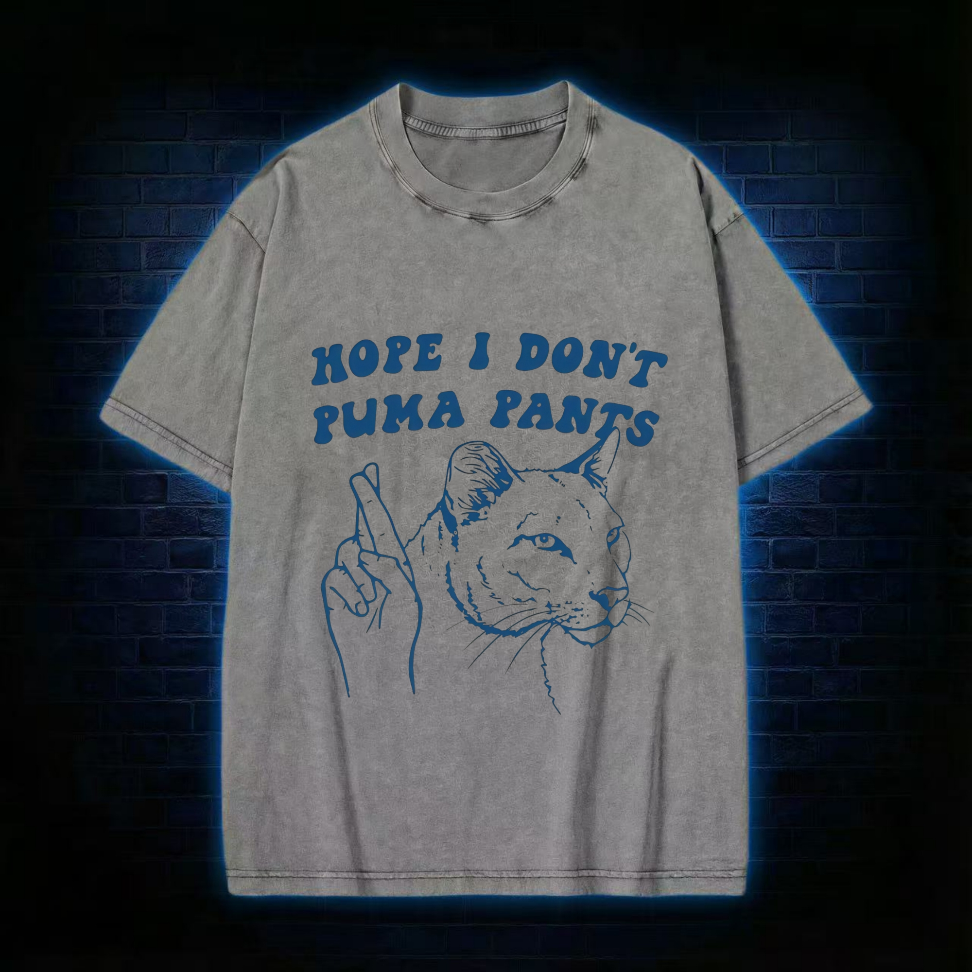 Hope I Don't Puma Pants Washed T-shirt