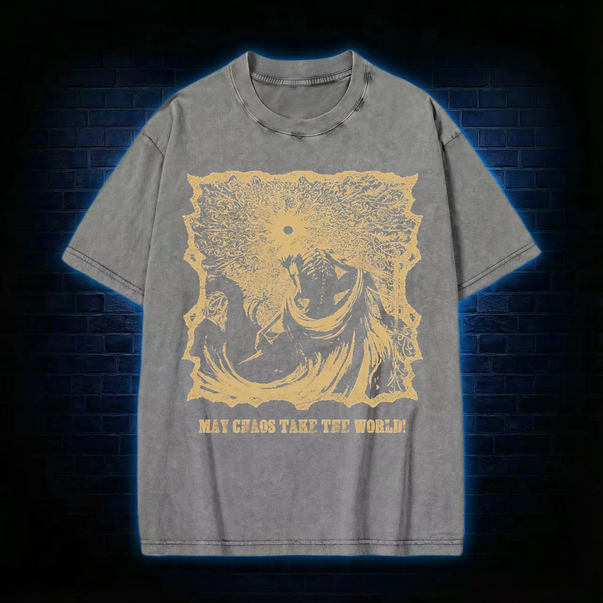 May Chaos Take The World Washed T-shirt