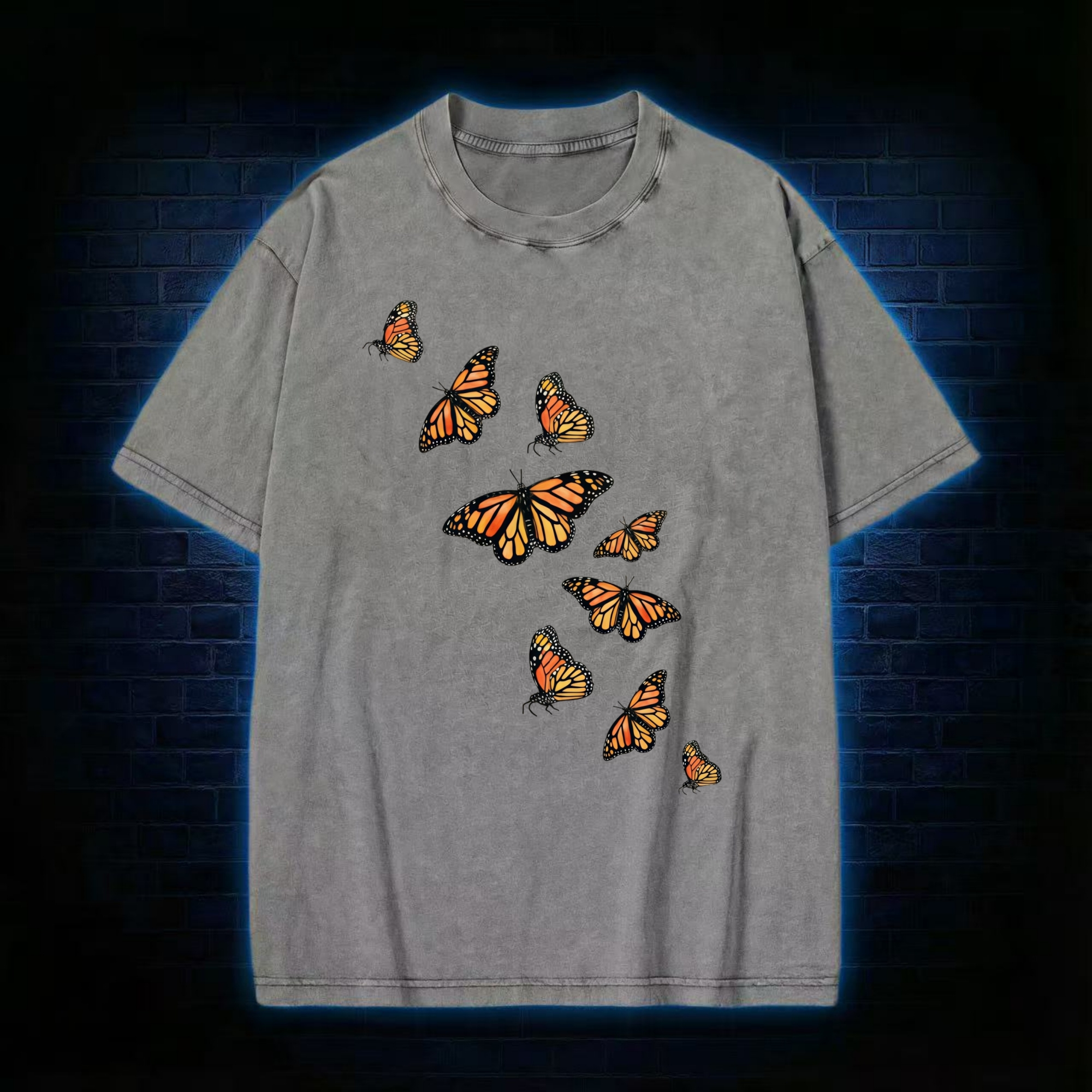 Monarch Butterfly Flight Washed T-shirt