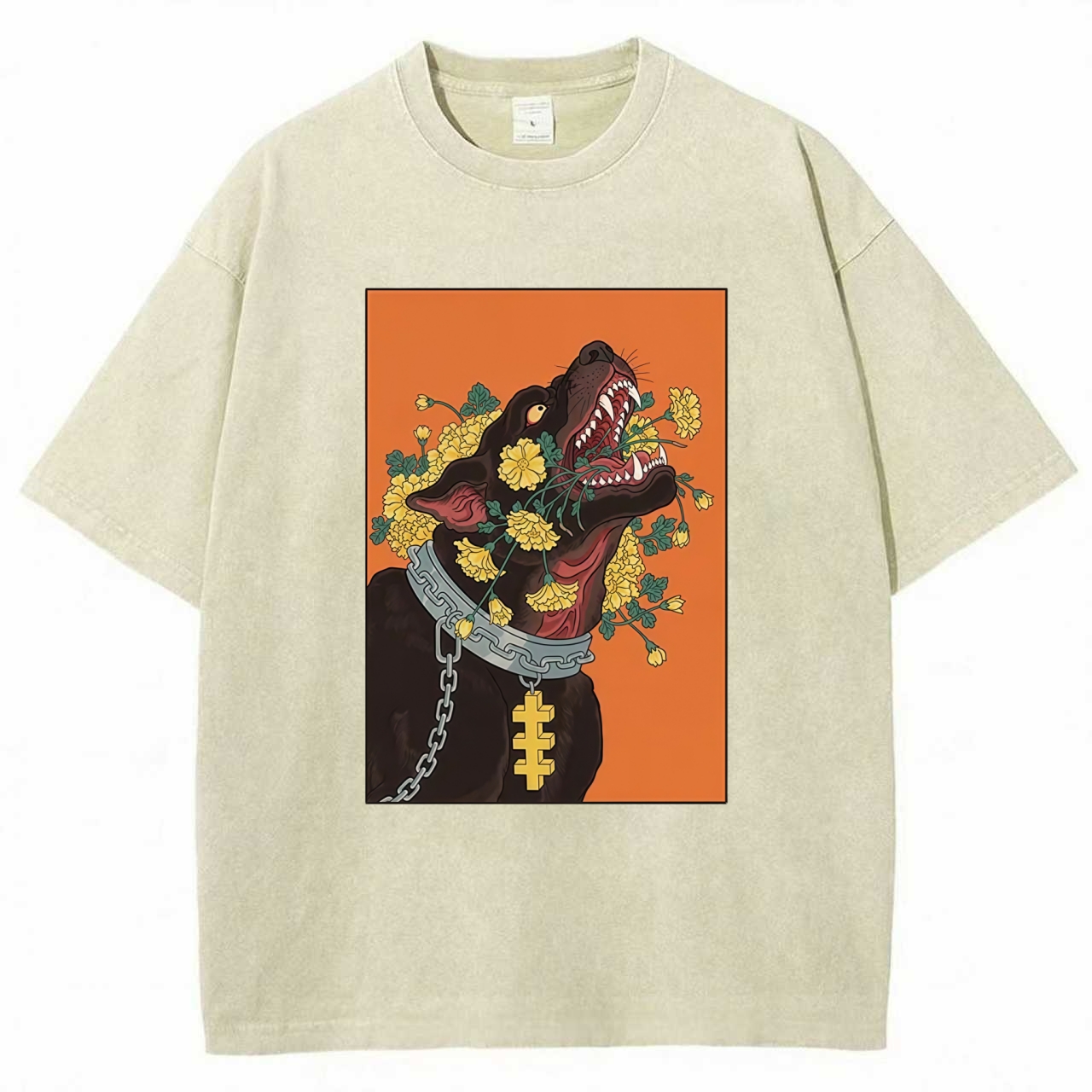 Tokyo-Tiger Hellhound Washed T-Shirt