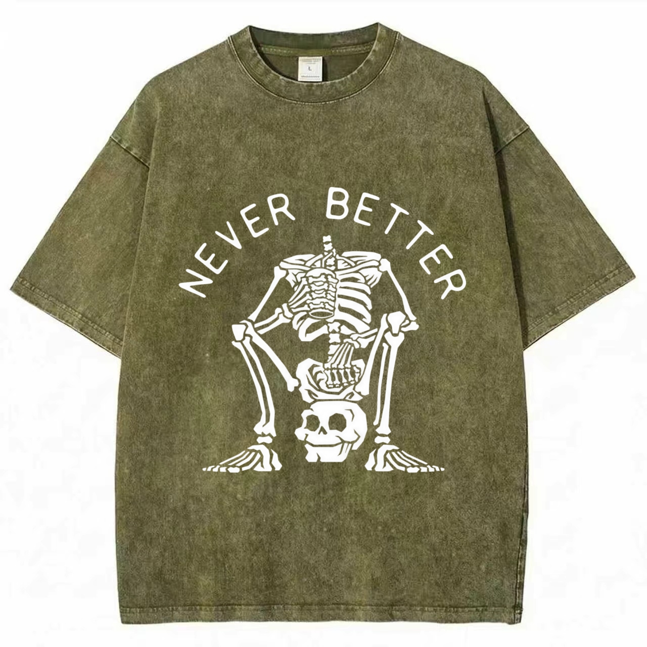 Never Better Graphic Washed T-shirt
