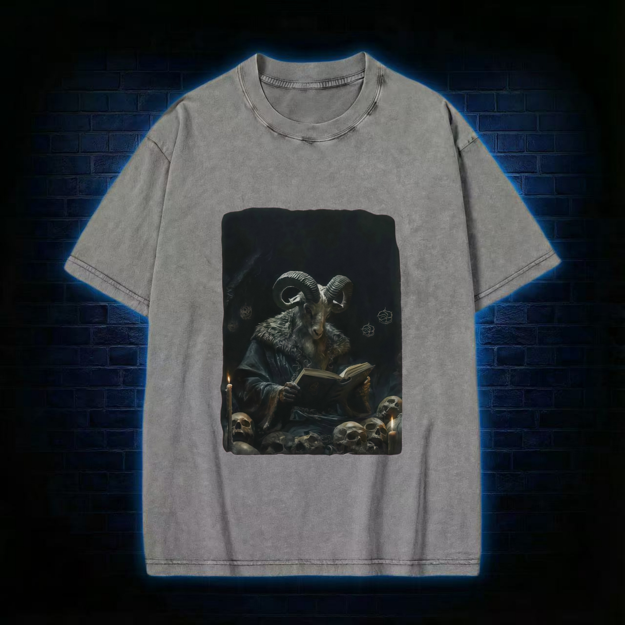 The Goat Devil Reading Washed T-shirt
