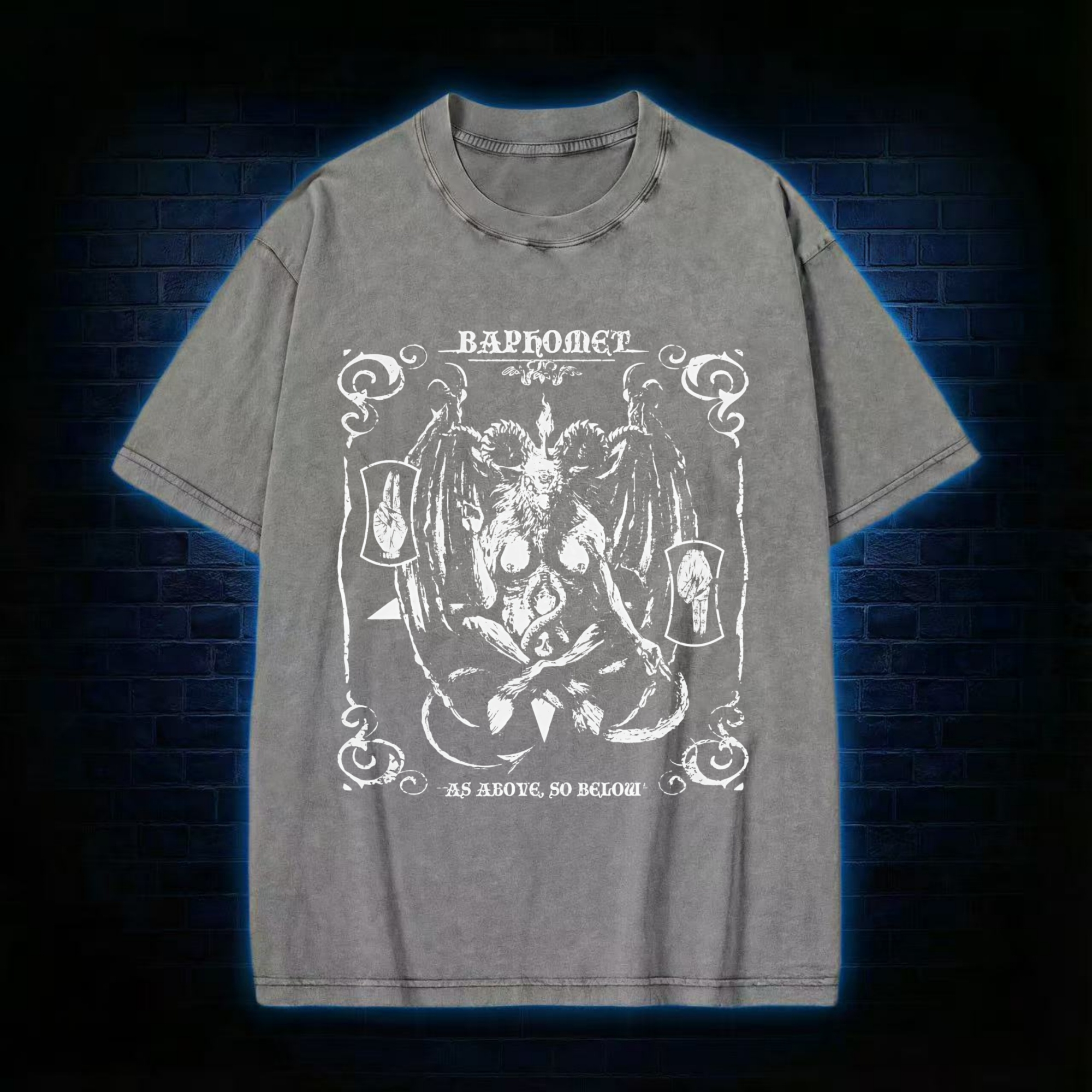 Sigil of Satan Washed T-shirt