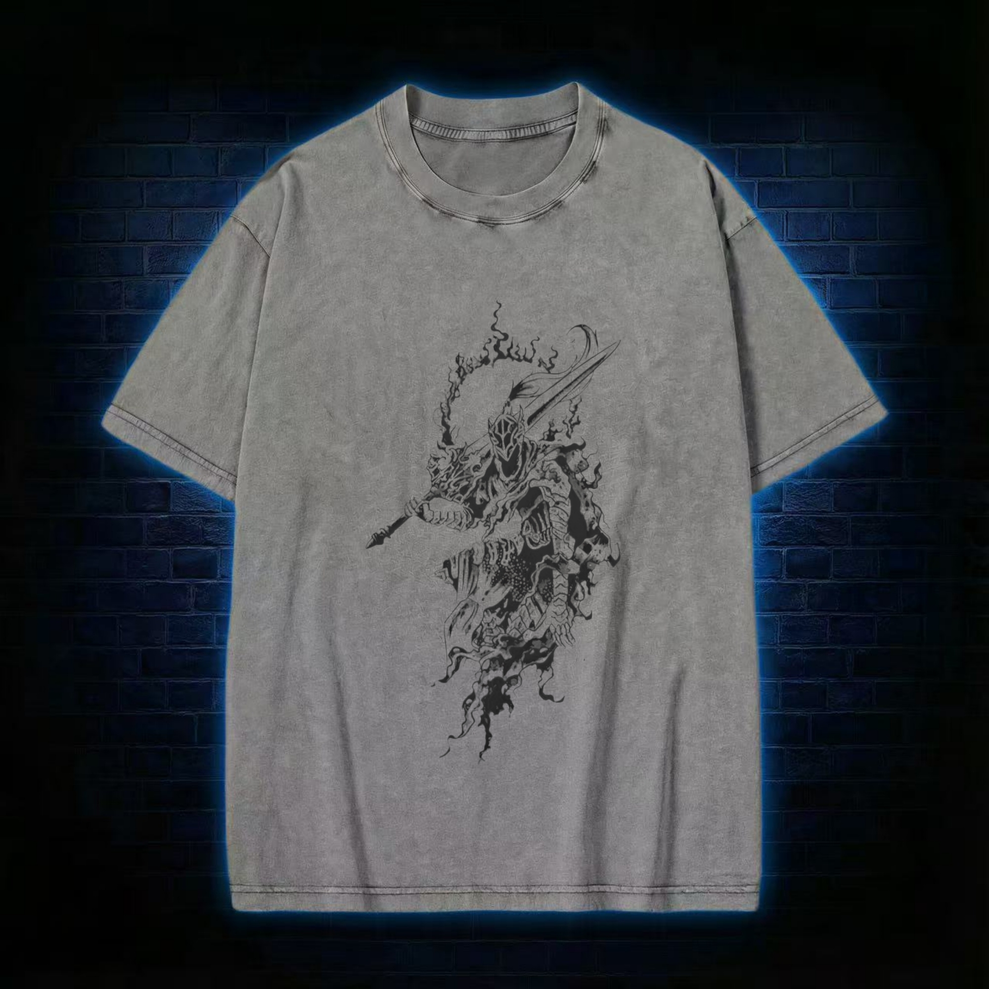 Retro Into The Abyss Washed T-shirt