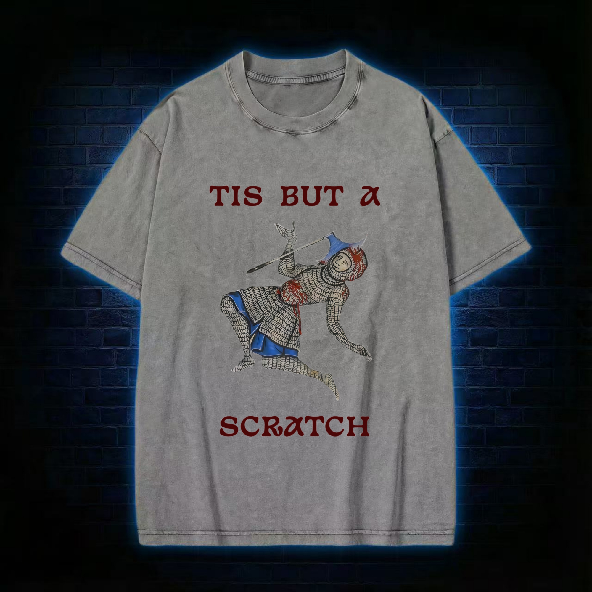 Tis but a Scratch Washed T-shirt