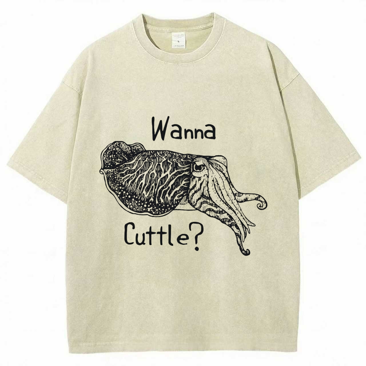 Wanna Cuttle Washed T-shirt
