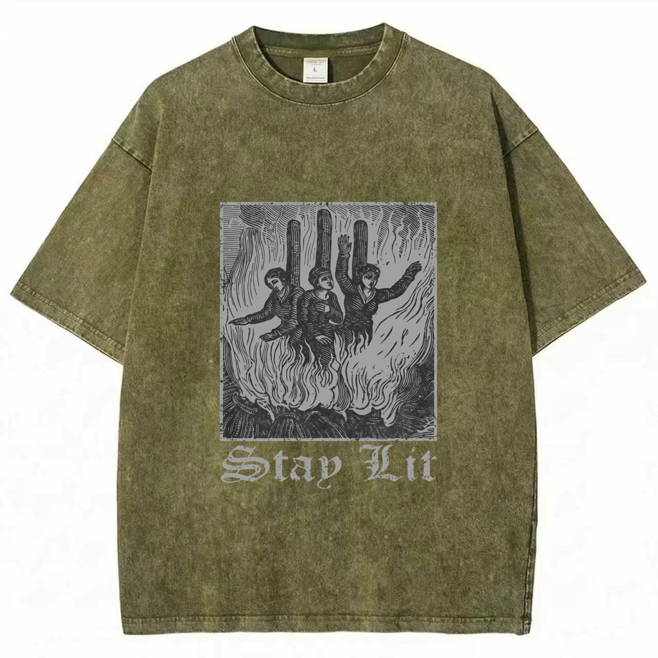 Stay Lit Washed T-shirt