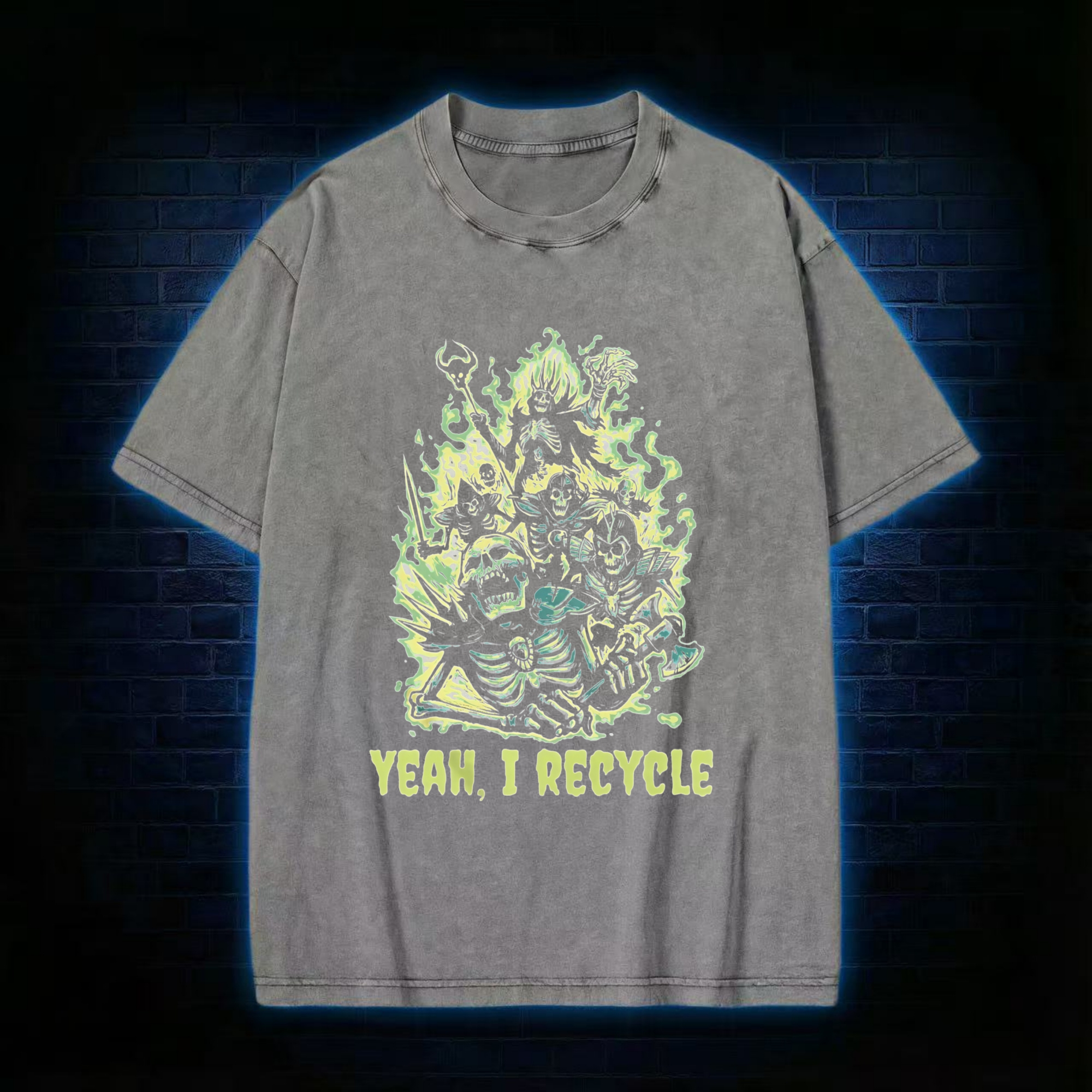 Yeah, I Recycle Washed T-shirt