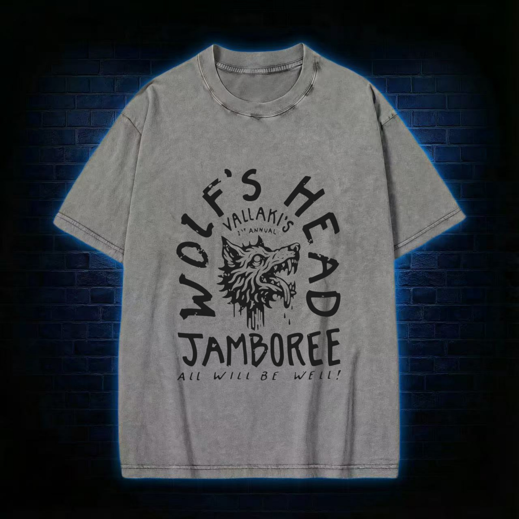 Wolf's Head Jamboree Washed T-shirt