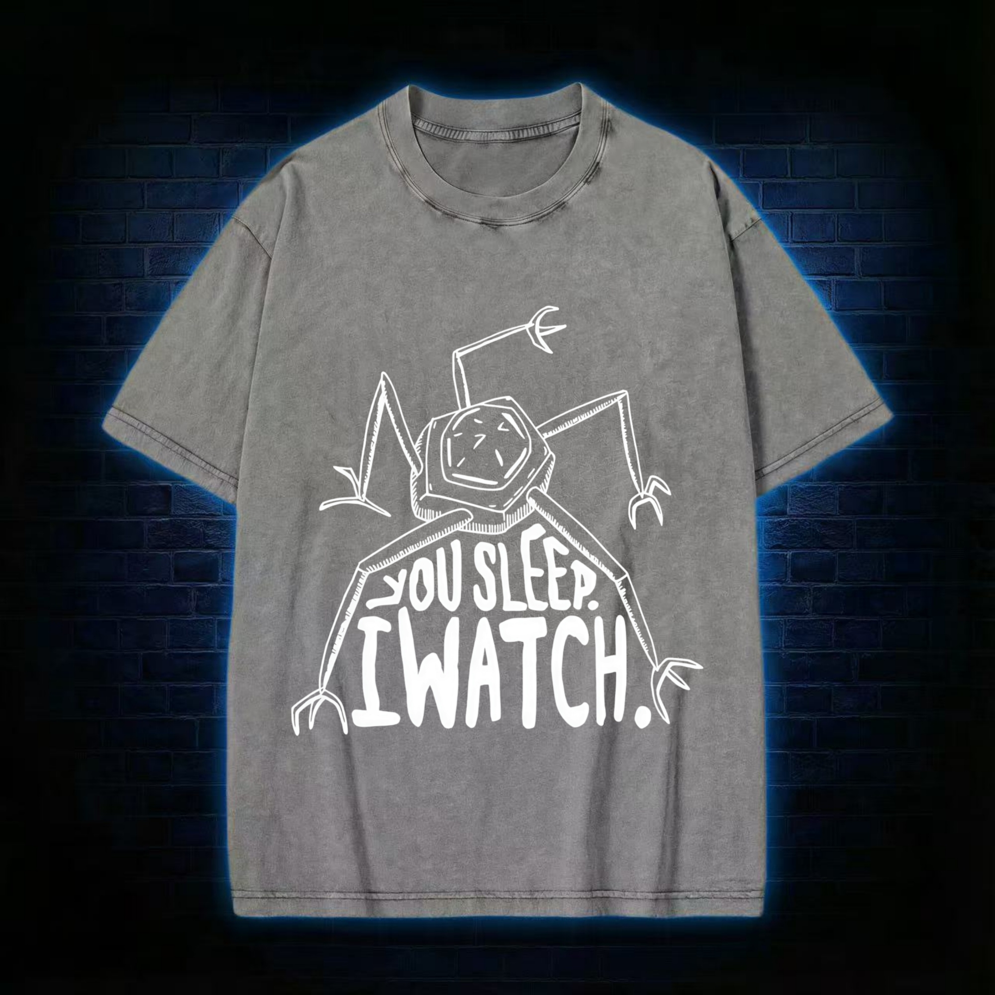 You Sleep I Watch Washed T-shirt