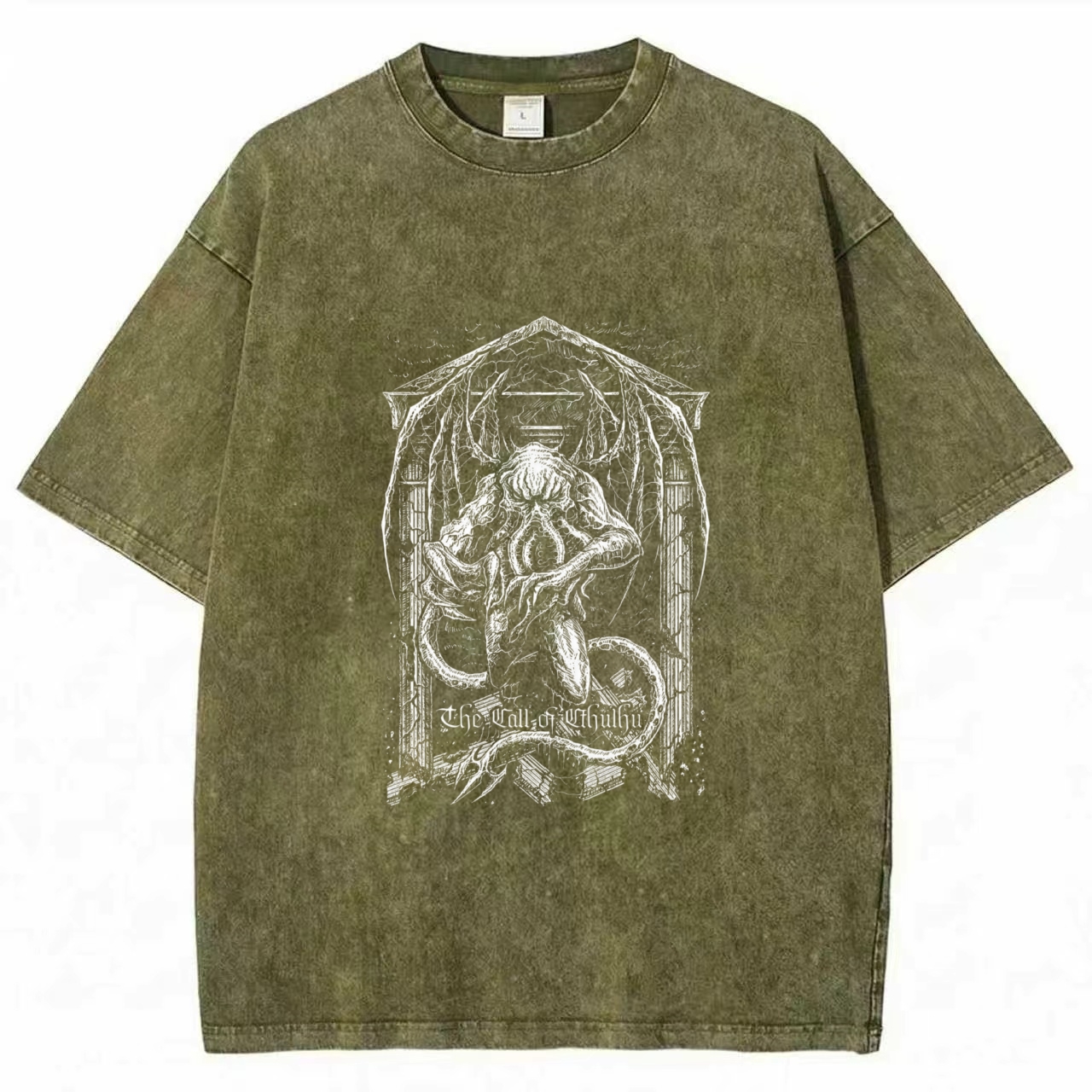 The Call of Cthulhu Washed T-shirt