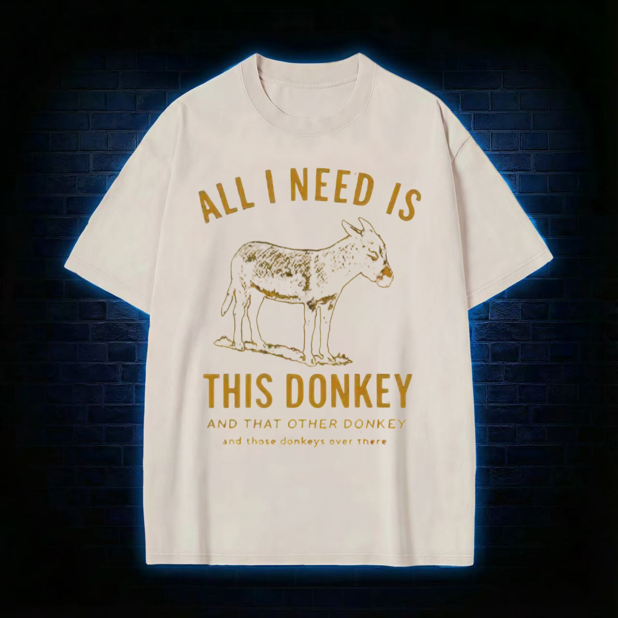 All I Need is This Donkey Washed T-shirt