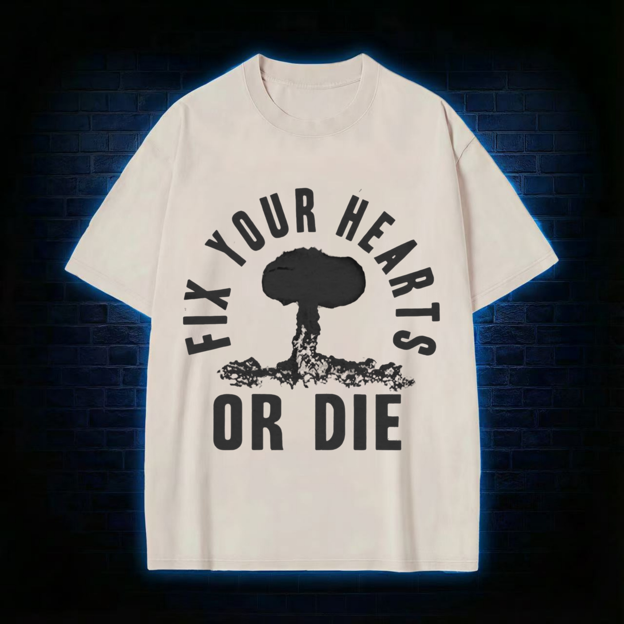 Fix Your Hearts or Die Washed T-shirt