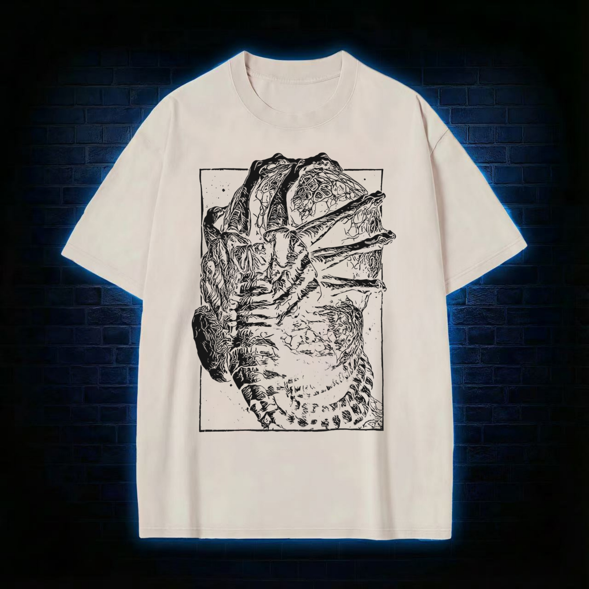 Alien Delivery Guy Washed T-shirt