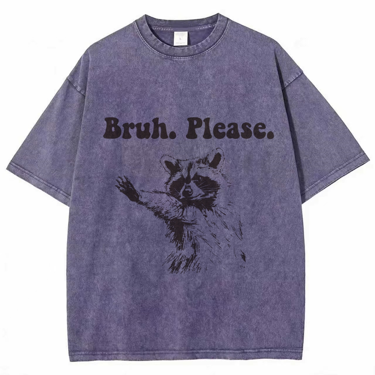 Bruh Please Washed T-shirt