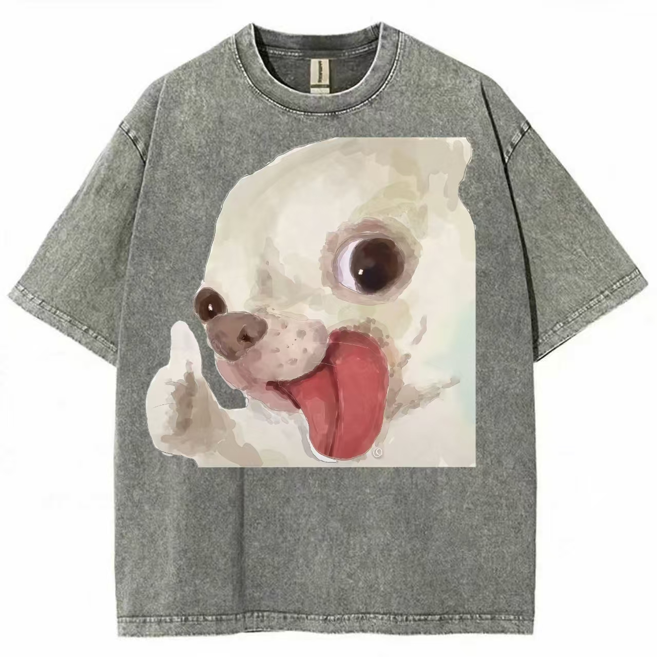 Thumbs Up Chihuahua Meme Washed T-Shirt
