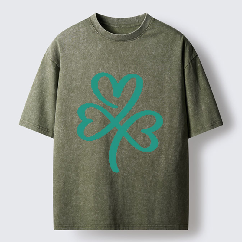  St. Patrick's Day Minimalist Washed T-Shirt