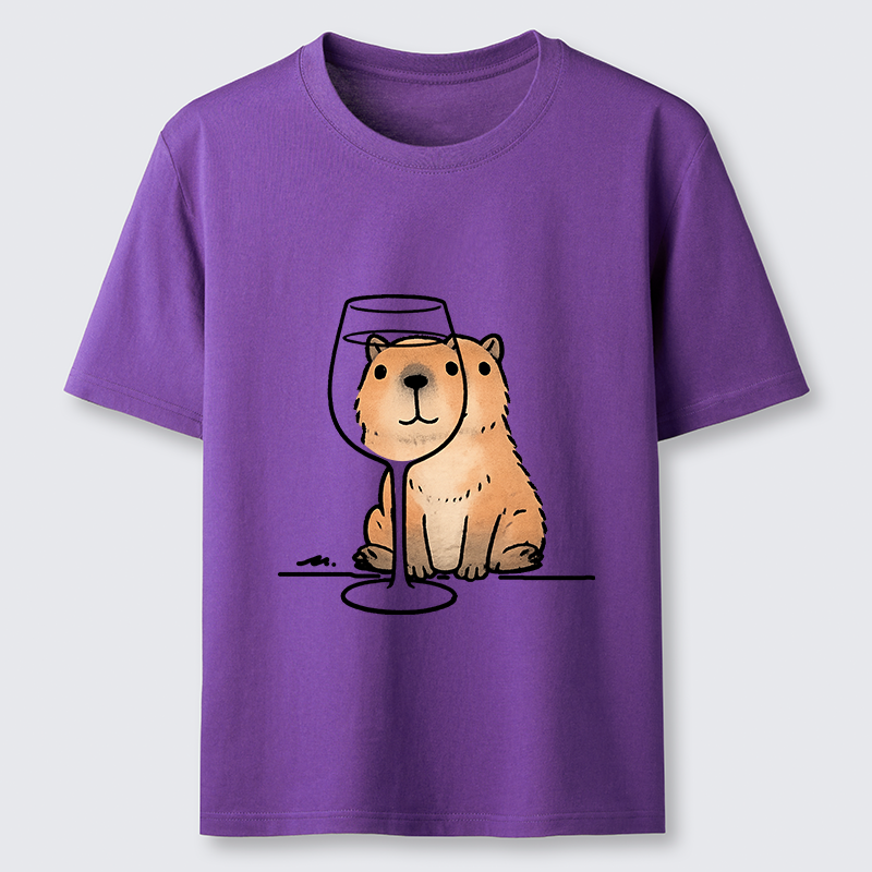  Capybara With A Glass Classic T-Shirt