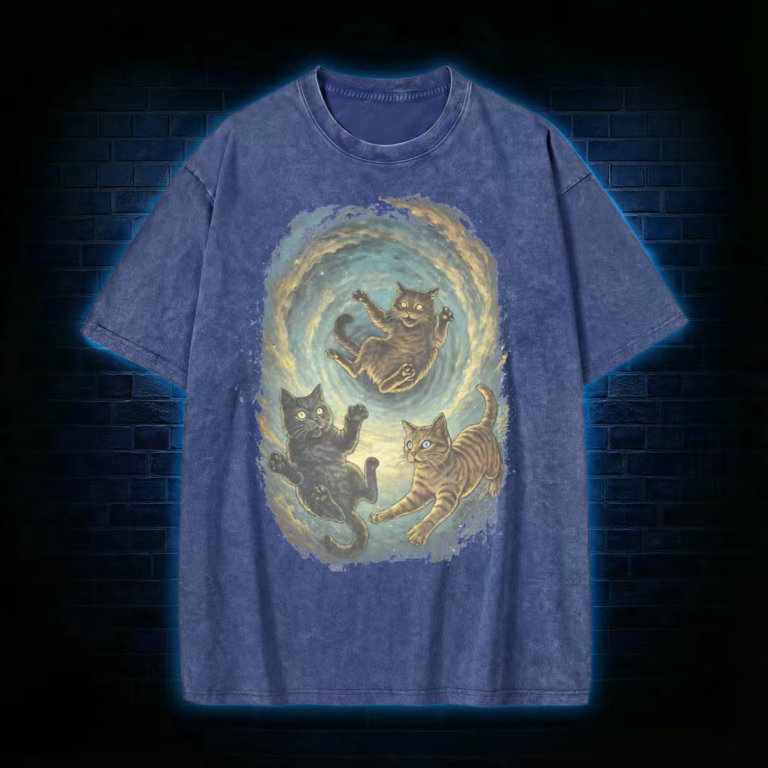 Funny Possum Moon Washed T-shirt