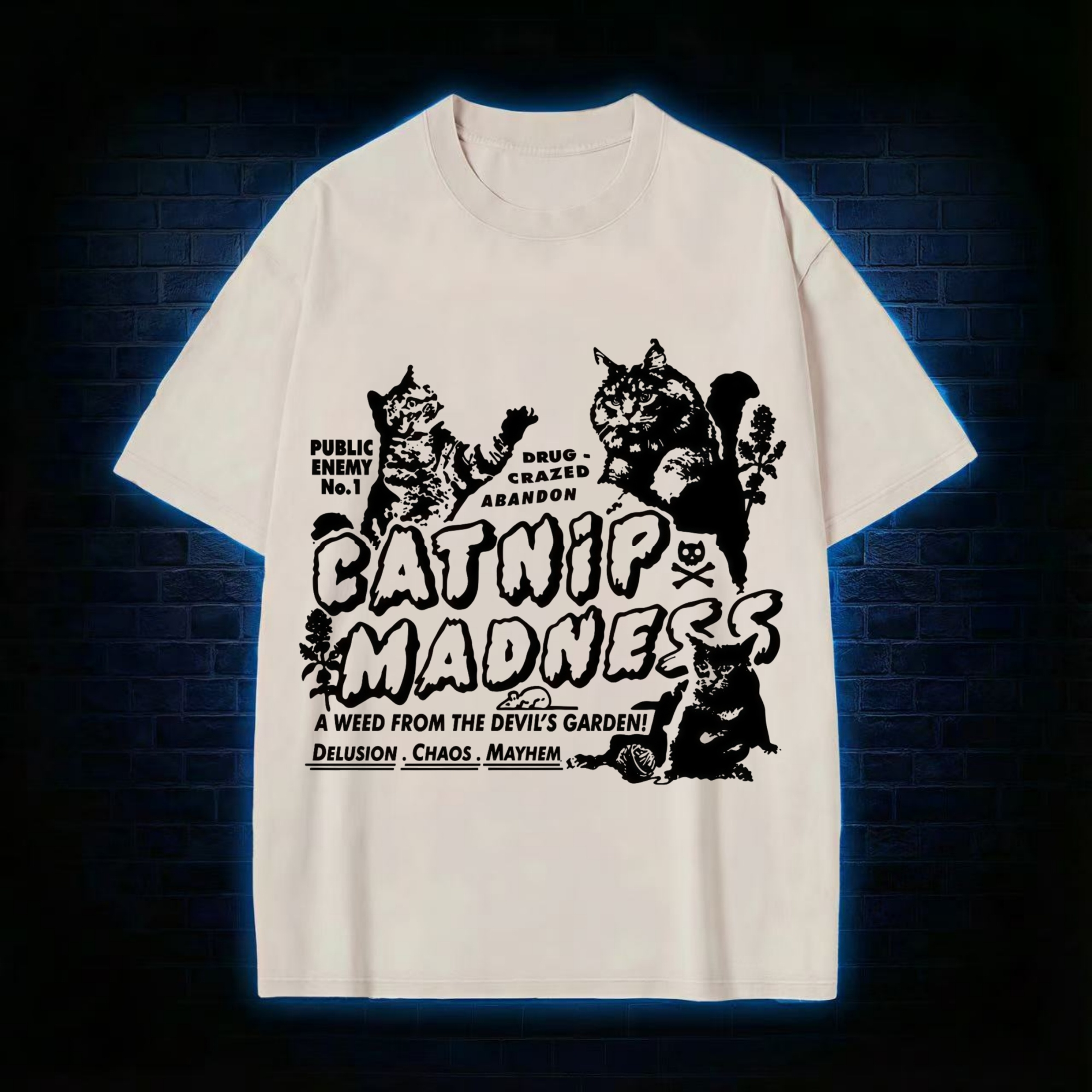 Catnip Madness Washed T-shirt
