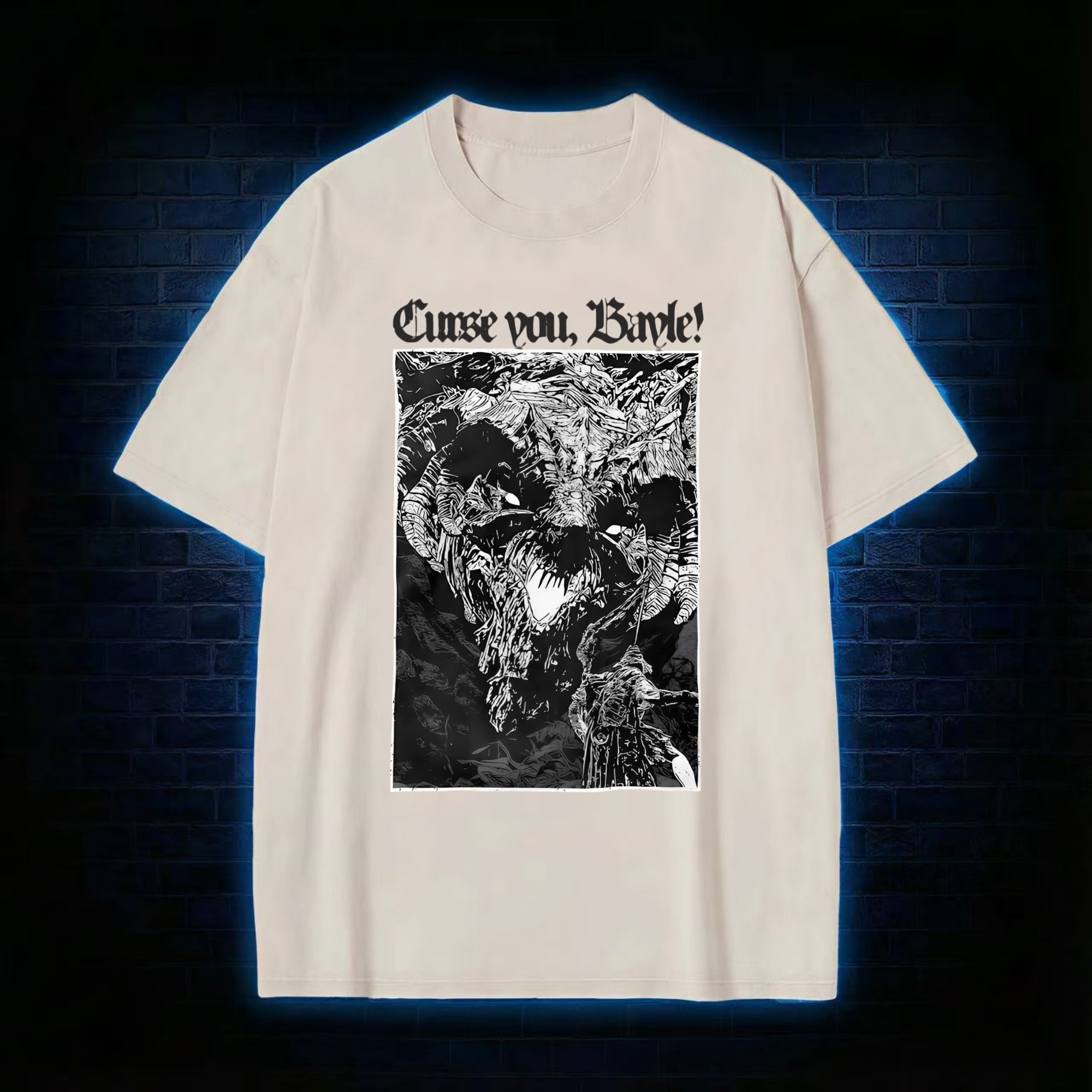 Curse You Bayle! Washed T-shirt