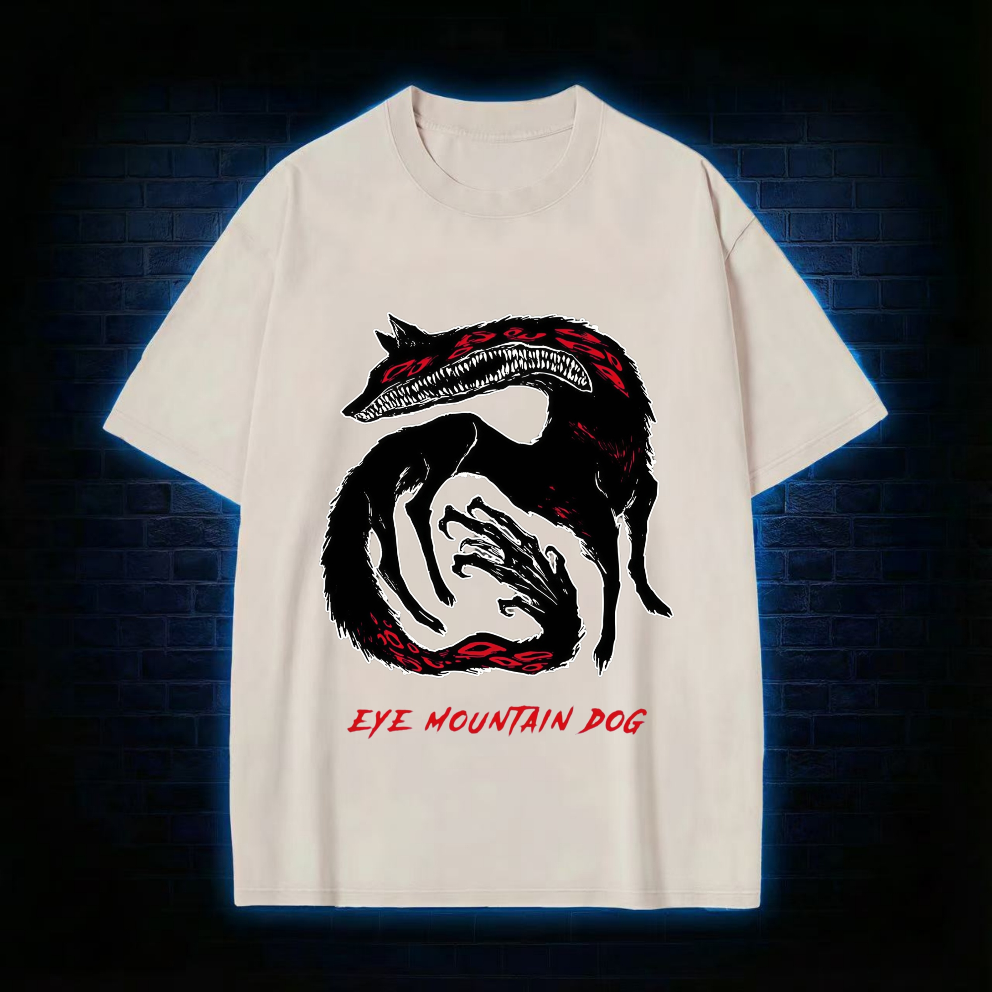 Eye Mountain Dog Washed T-shirt